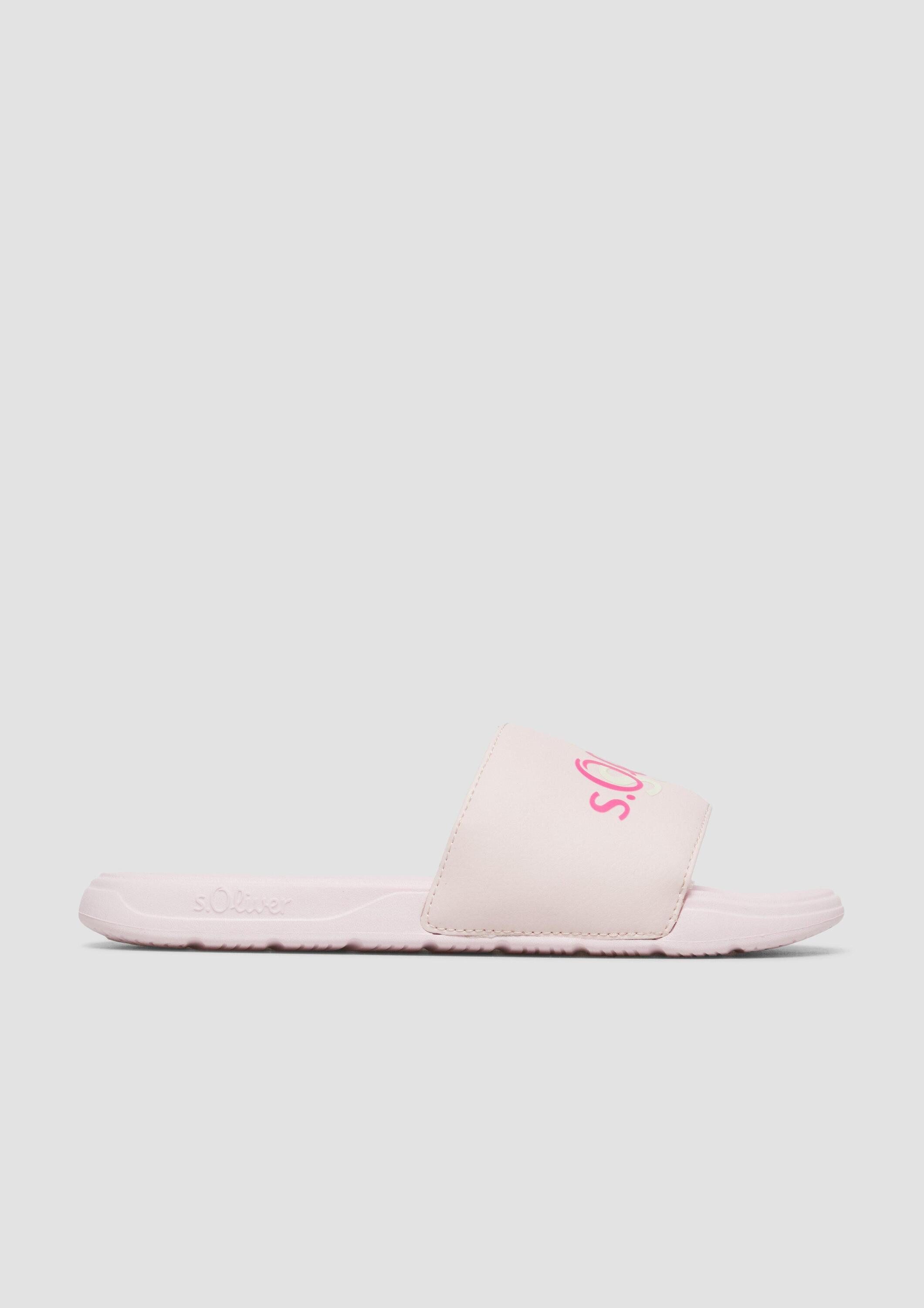 s.Oliver Pantoletten Slipper Pantoletten mit Logo