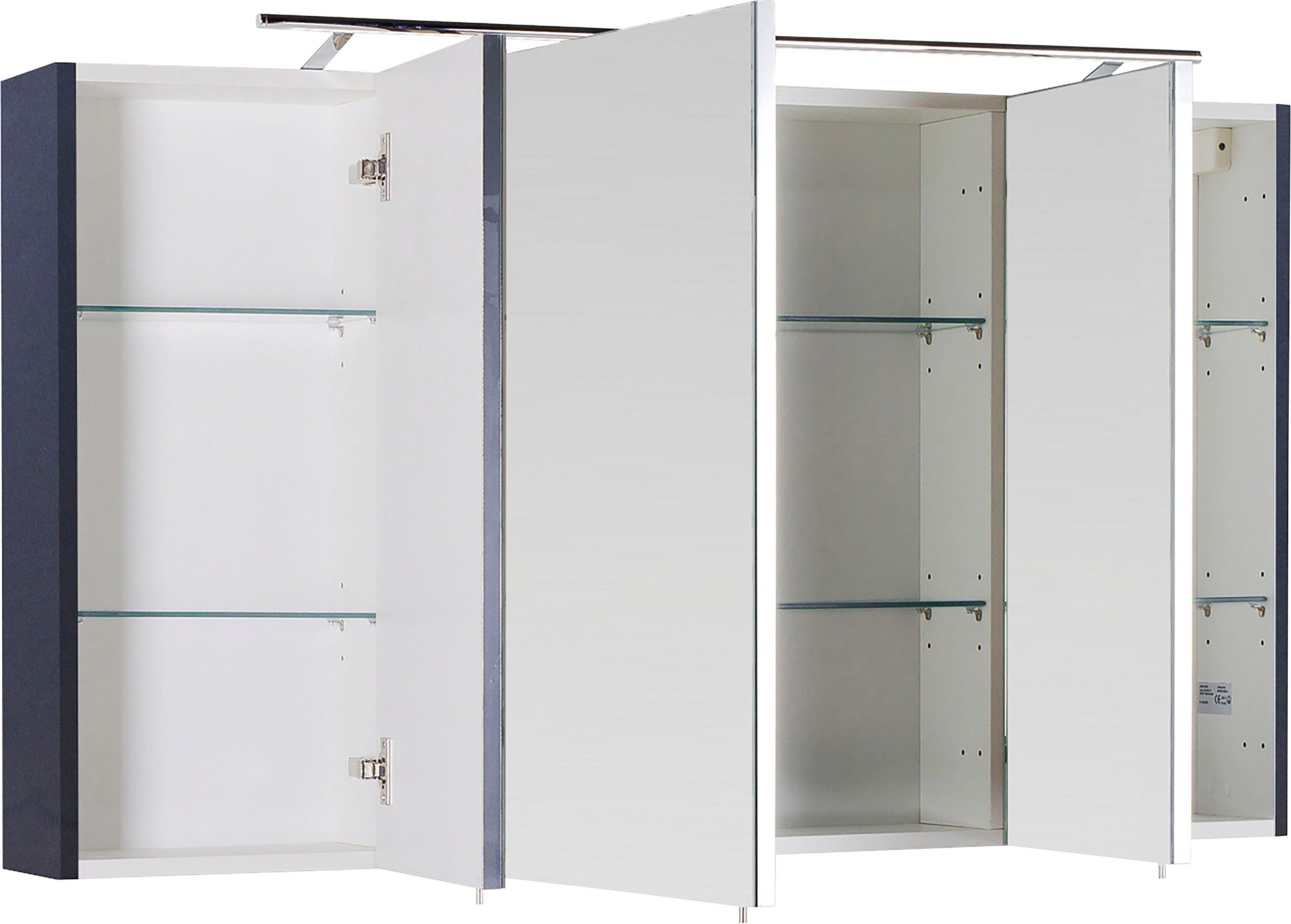 Spiegelschrank | anthrazit cm Breite MARLIN anthrazit 3040, 120