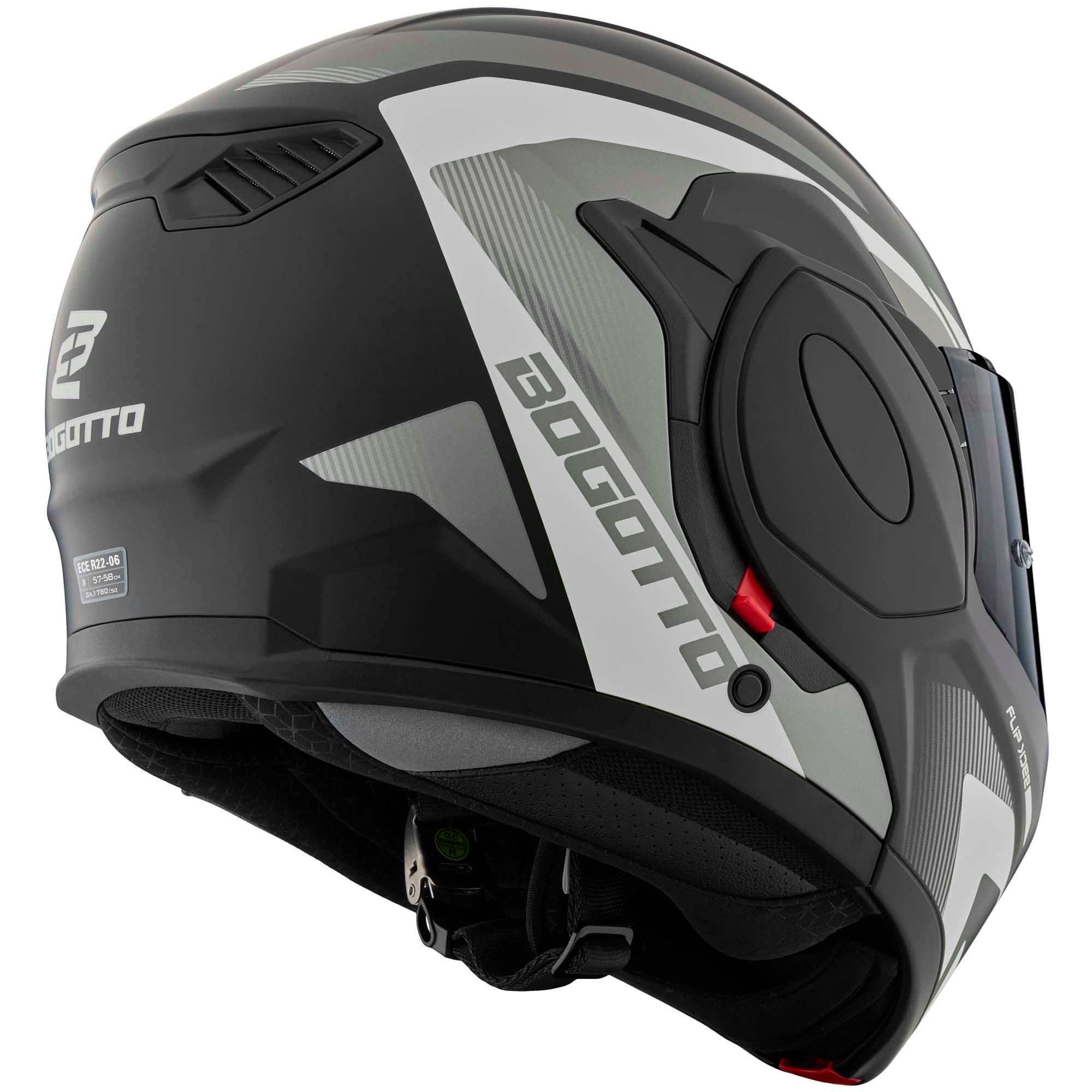 Bogotto Motorradhelm FS-X600 Atyr Klapphelm, Vorbereitet Für Kommunikationssystem,geeignet Brillenträger,vorbe – Bild 4 von 5