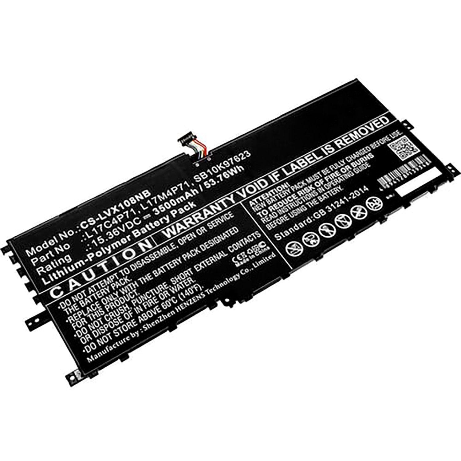 St) mAh kompatibel Akku Lenovo Akku MobiloTec mit 7600 Yoga (1 C930-13IKB-81C4 Akku