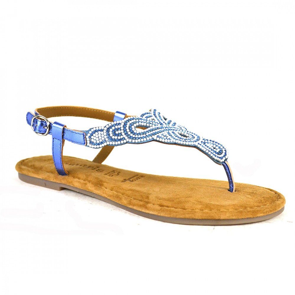 Tamaris »1-1-28153-24« Sandale Blau, Klassisch elegante Leder Sandalen  online kaufen | OTTO