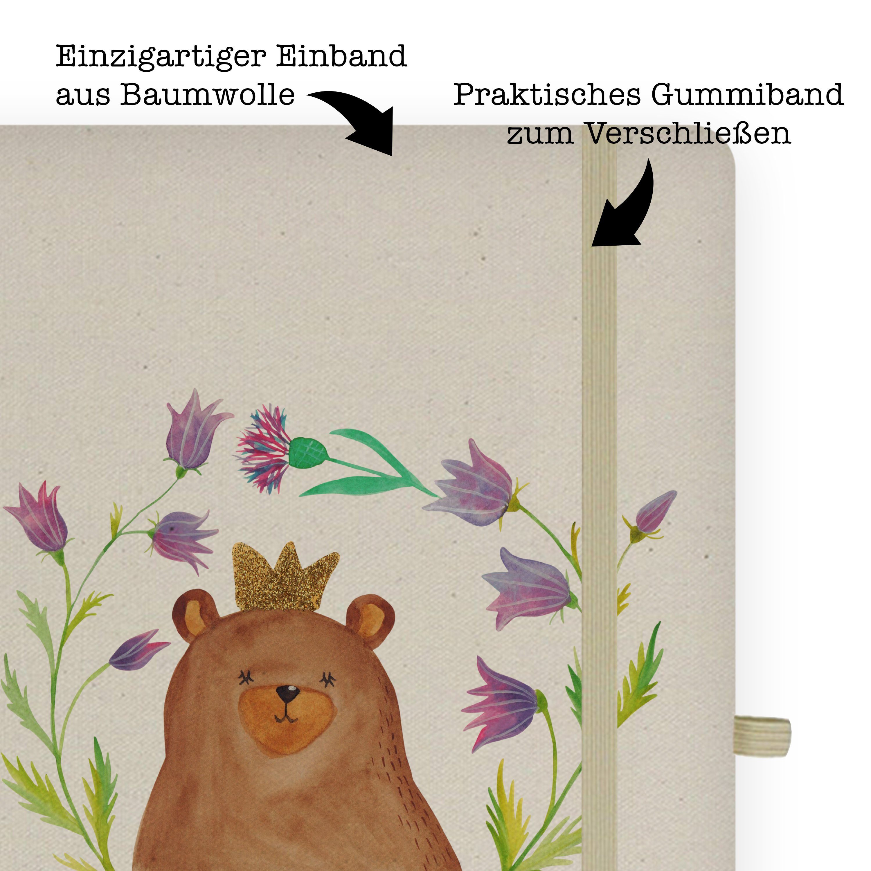 & Transparent Geschenk, Mom, Mr. Teddy, Mr. Notizbuch - Königin Panda & Mama, Schreibheft, Panda Bär Mrs. - Mrs.