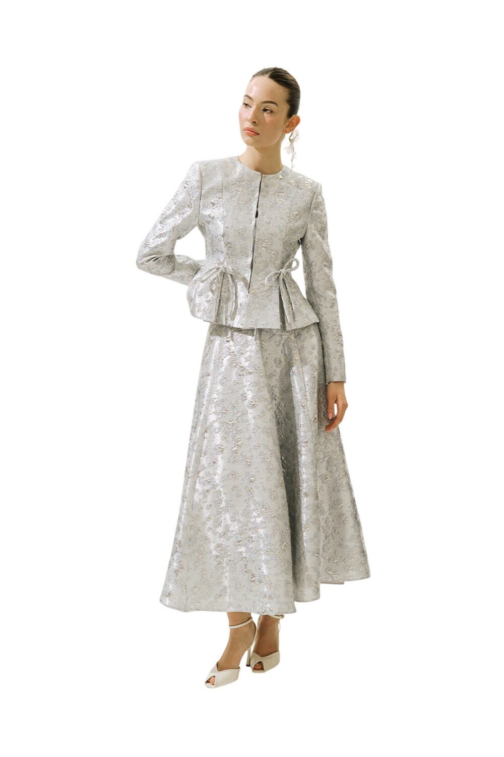 MANUKA Windbreaker Mary Abendkleid Jacquard-Jacke – Bild 4 von 5