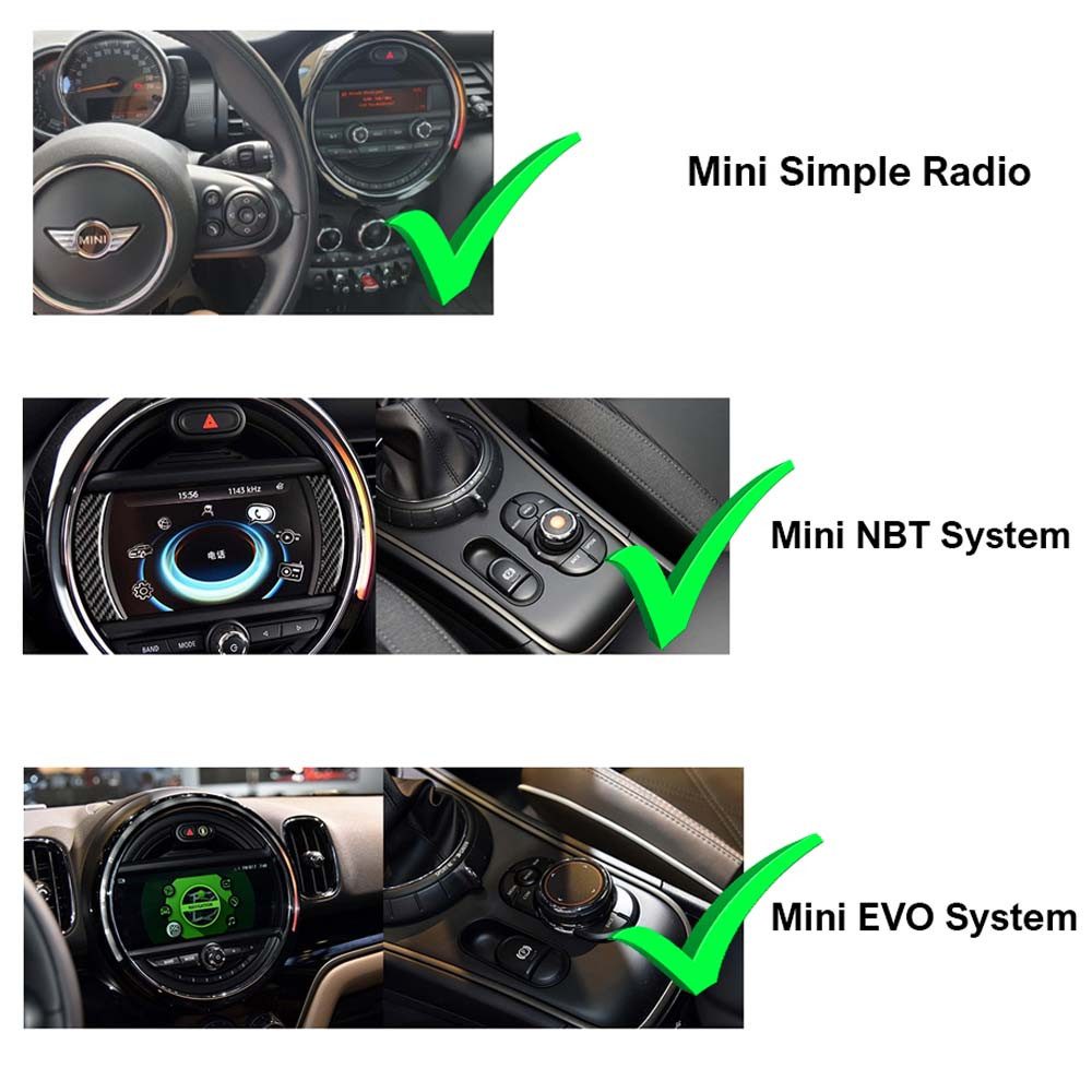 TAFFIO Für Mini F55 F56 NBT/EVO 11" Touch Android GPS Navi Carplay AC Panel Einbau-Navigationsgerät