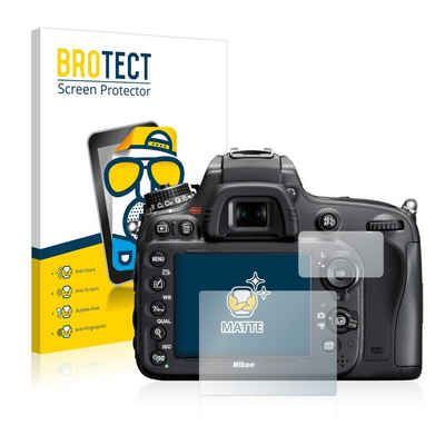 BROTECT Schutzfolie für Nikon D610, Displayschutzfolie, 2 Stück, Folie matt entspiegelt