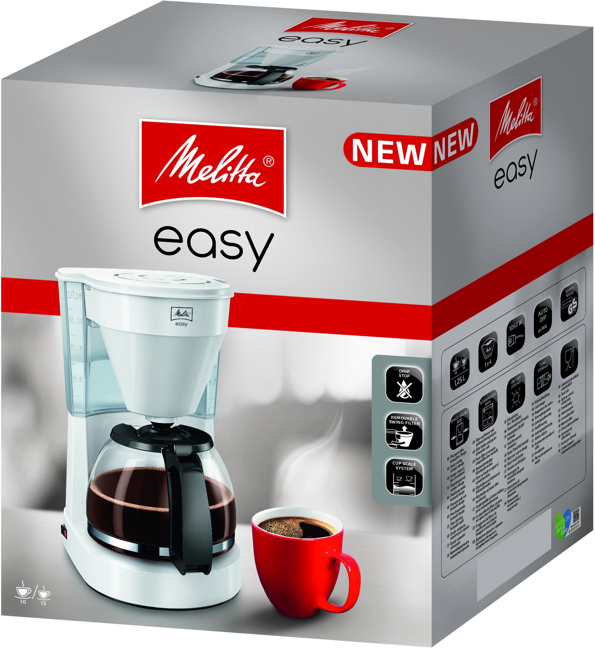 1x4 Melitta Filterkaffeemaschine Easy 1023-01,