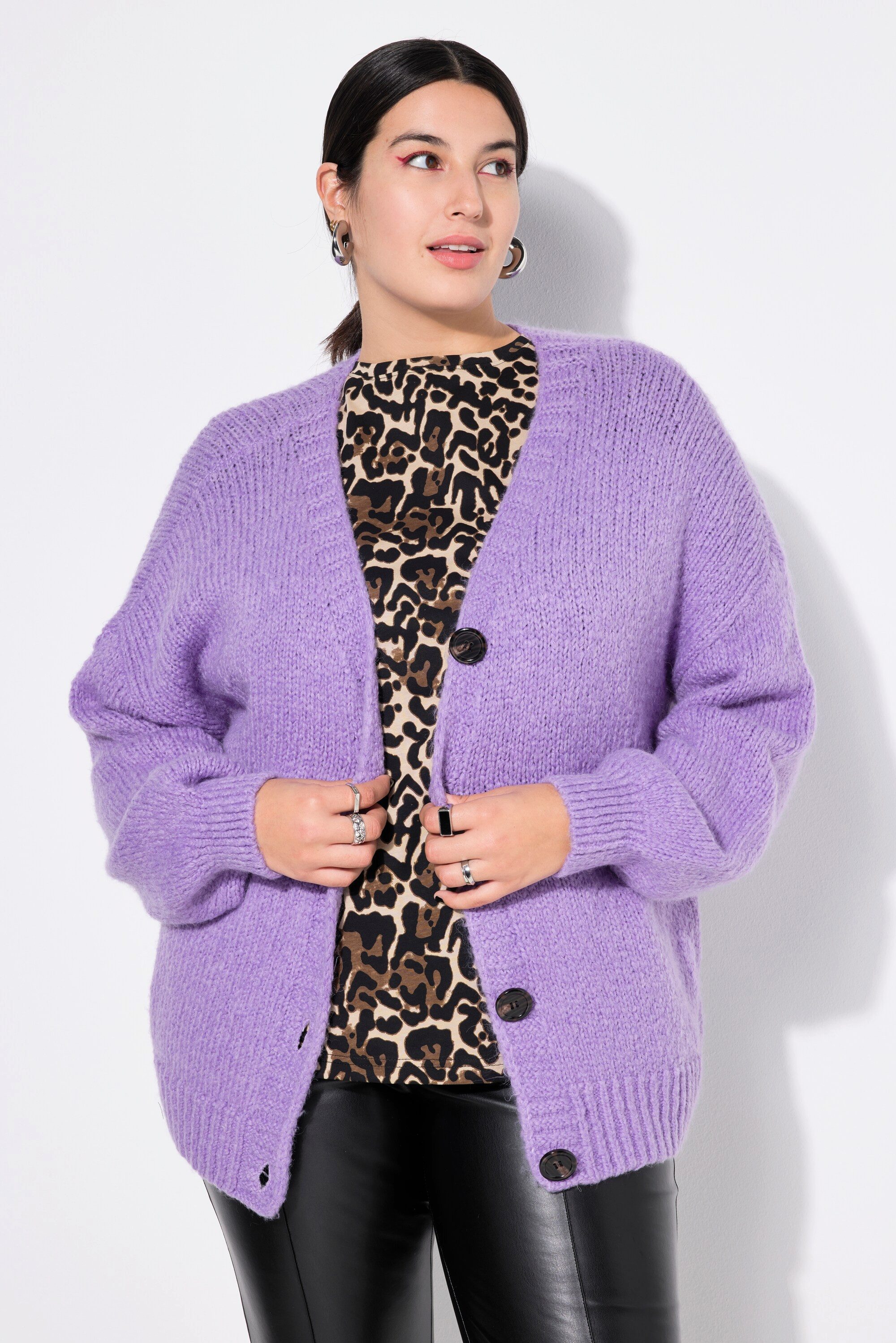 Studio Untold Strickjacke Strickjacke Oversize Shape günstig online kaufen