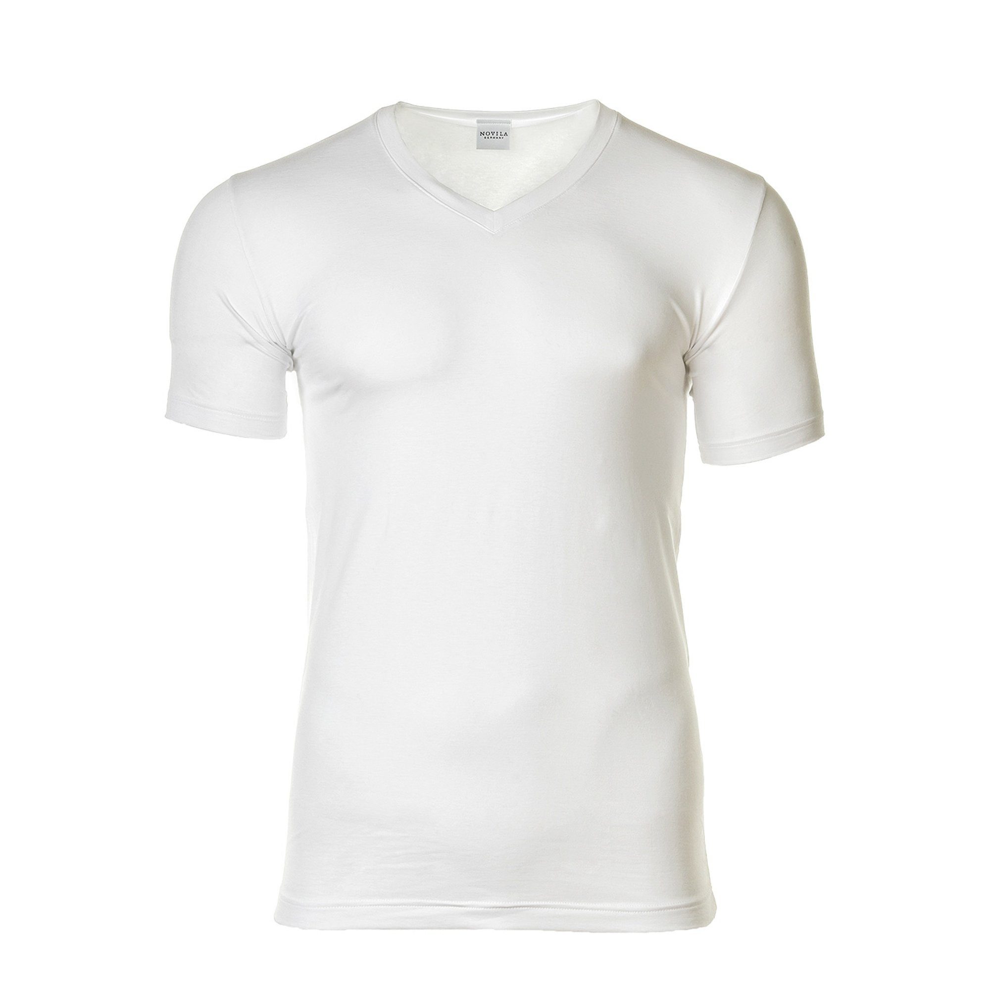 Novila T-Shirt Herren T-Shirt 1er Pack Baumwolle (Packung, 1er Pack)