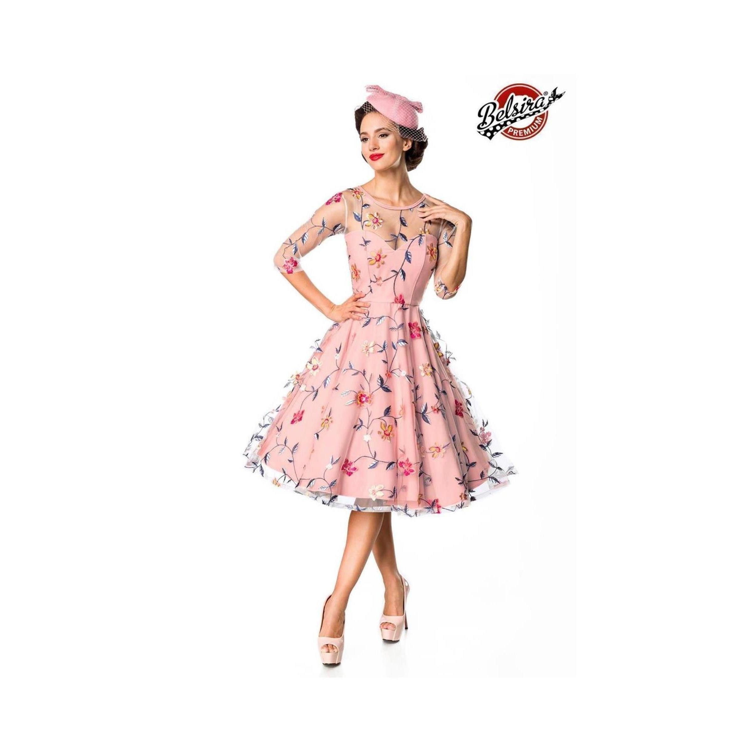 BELSIRA Trachtenkleid Belsira - Premium Blumenkleid - (2XL,3XL,L,M,S,XL)