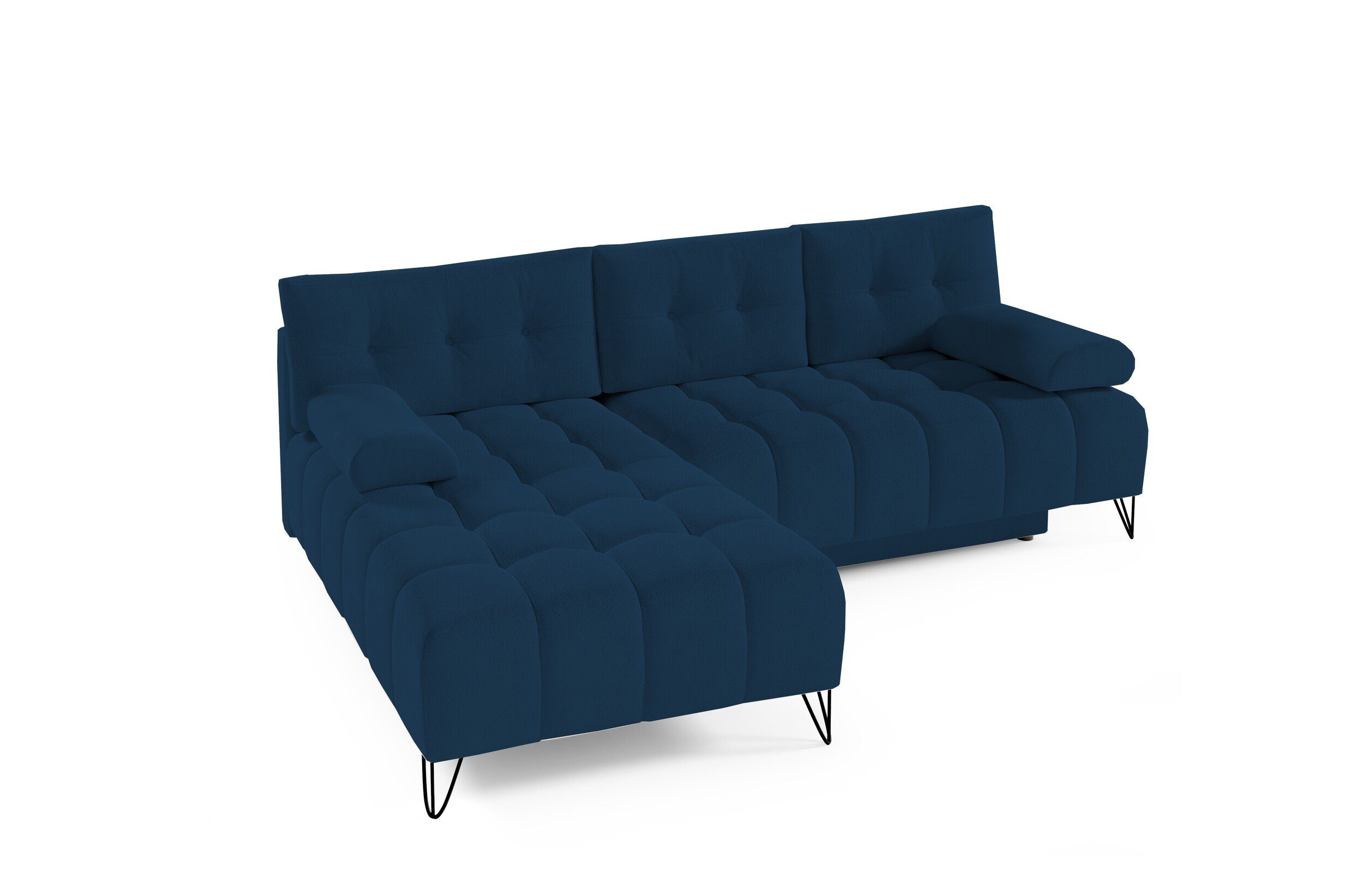 Schlaffunktion Bettzeugablage mit Schlafsofa 245x94x176 Couch MOEBLO L-förmiges und Ecke Elegante Ecksofa Wohnzimmergarnitur Sofagarnitu Wohnlandschaft cm, BRODY, Bettkasten Loungesofa - (BxHxT):