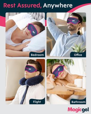 Magic Gel Kühlakku Kühlende Augenmaske für Migräne und Schlaf, Cooling Eye Mask for Migraine and Sleep