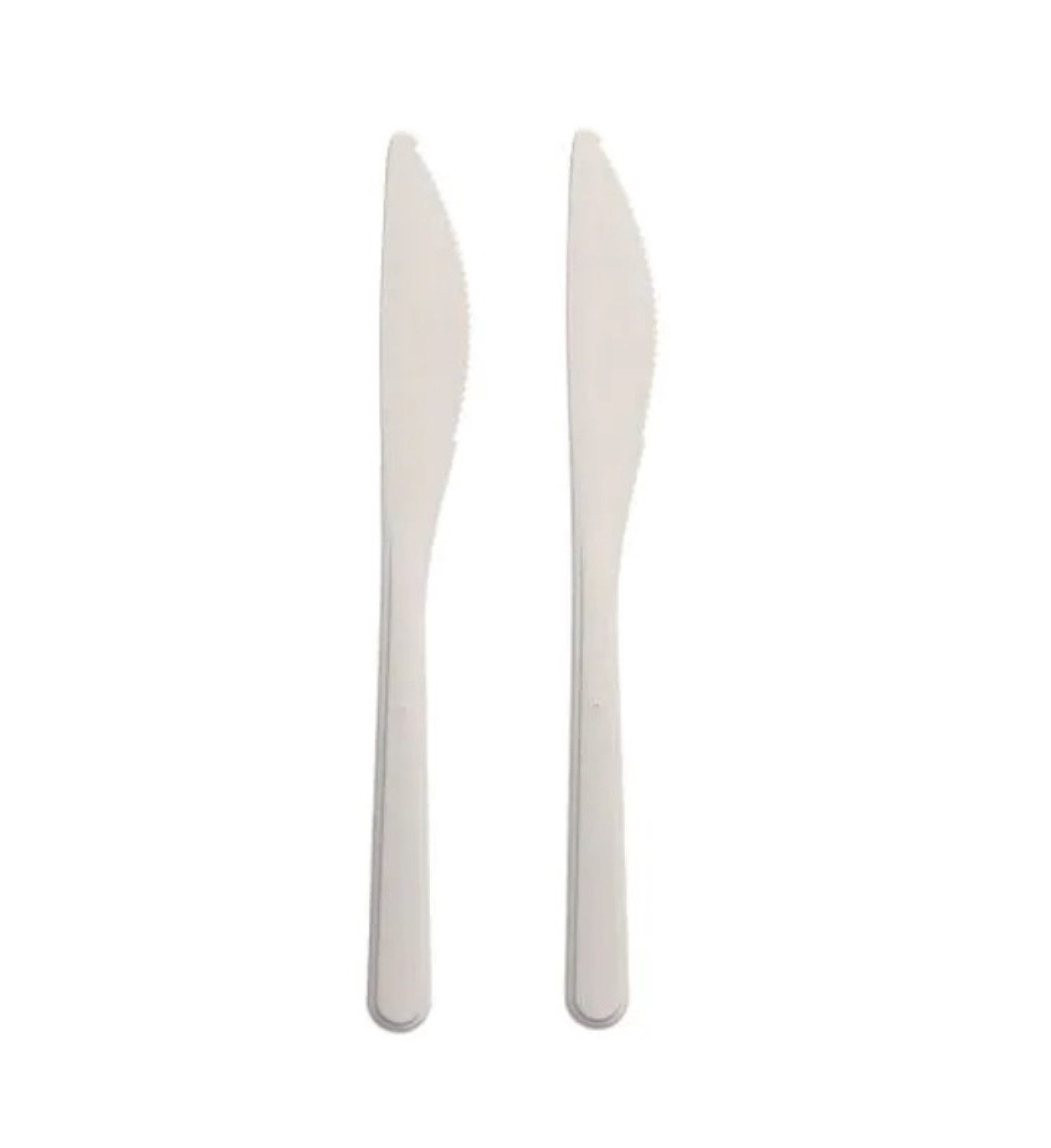 PAPSTAR GmbH Hängedekoration Mehrweg Messer 18,5cm, 50 Stk. - Weiß