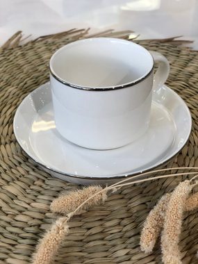 Özberk Tasse Lunel, Porzellan, Espressotassen-Set für 6 Personen