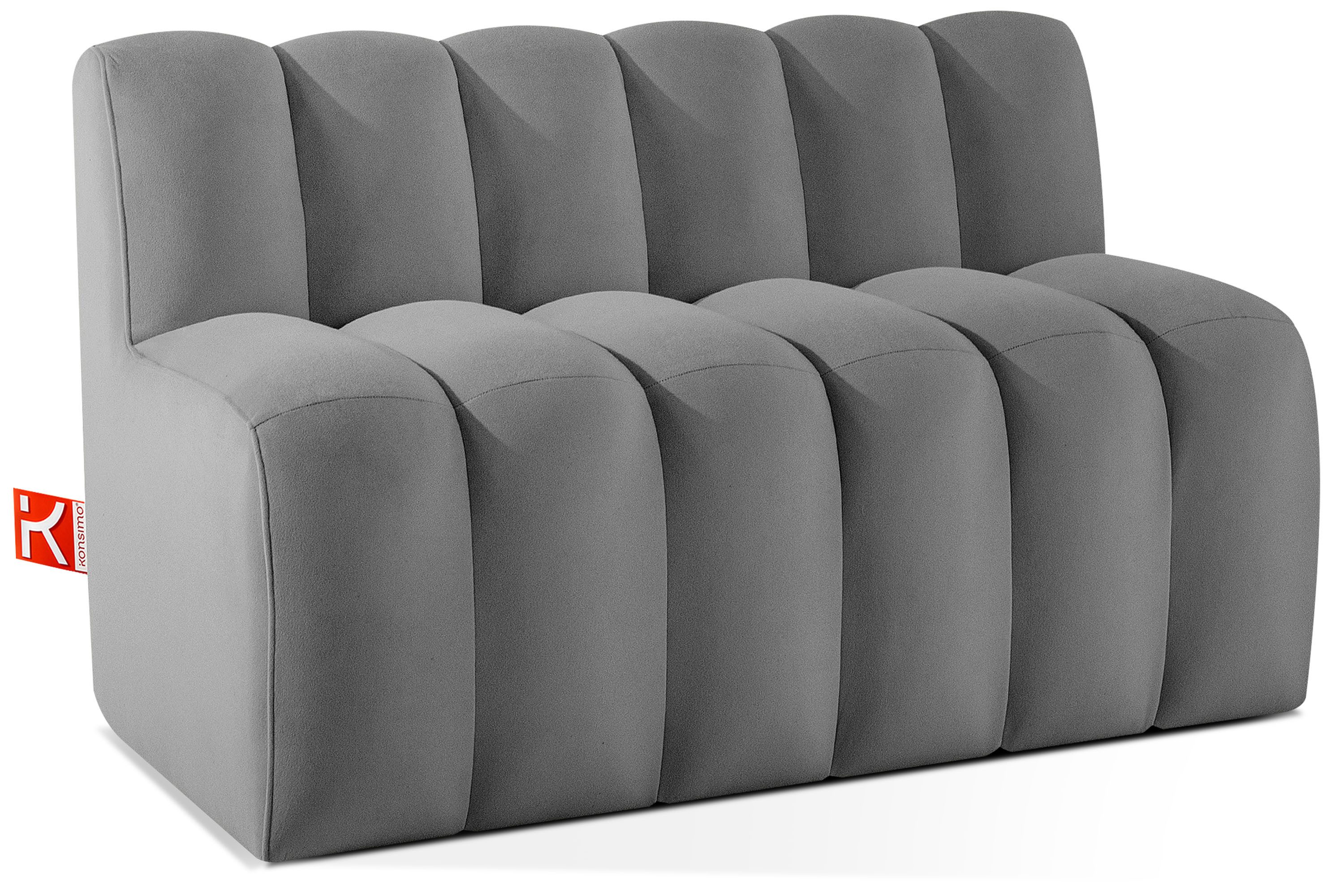 KONSIMO® Sofa CORDA Einzelsofa, Küchensofa, Polsterbank, Küchenbank, Breite: 120 cm, hergestellt in der EU, moderne Eleganz, ideal für Restaurantbereiche