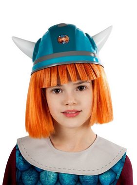 Maskworld Kostüm Wickie Kostüm für Kinder mit Perücke & Helm, Komplettkostüm mit Perücke und Helm des schlauen Wikingerjungen