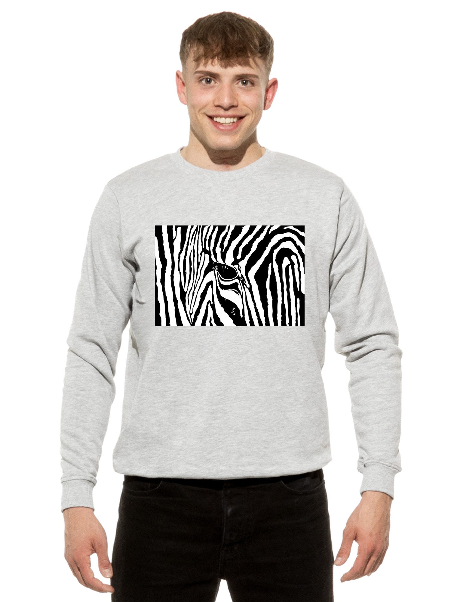 Cotton Prime® Hoodie Black & White Zebra Eye mit weichem Innenfleece. € 29,99