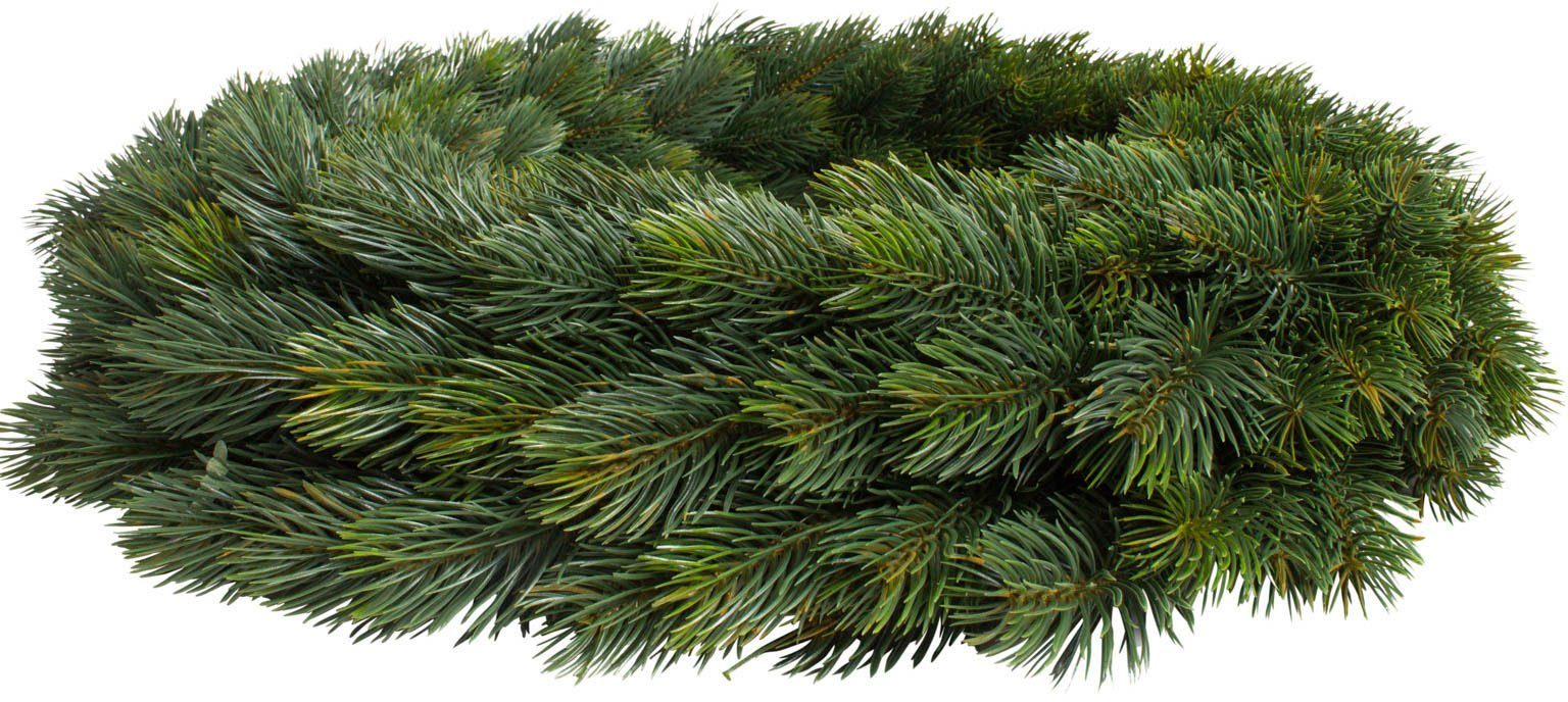 Kunstkranz Edel-Adventskranz einseitig Tanne, Botanic-Haus, Höhe 10 cm