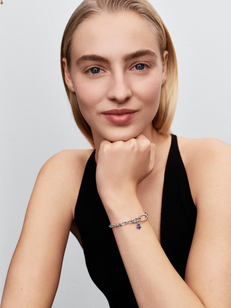 Pandora Charm-Einhänger Pandora ME Blauer Anker Mini Charm-Anhänger 794610C01 (1-tlg)