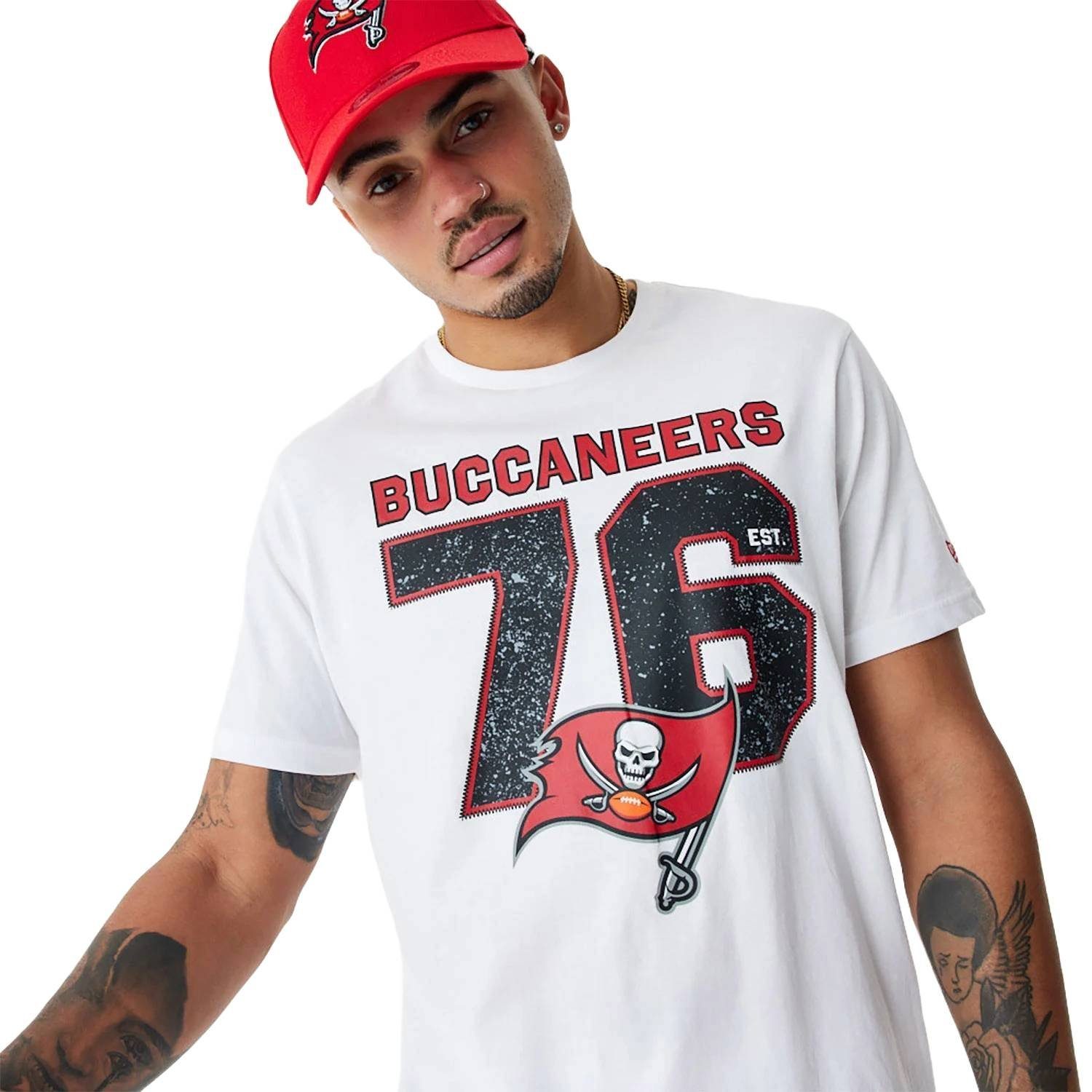 Era Bay New NFL Wordmark T-Shirt Buccaneers New Tampa T-Shirt Era