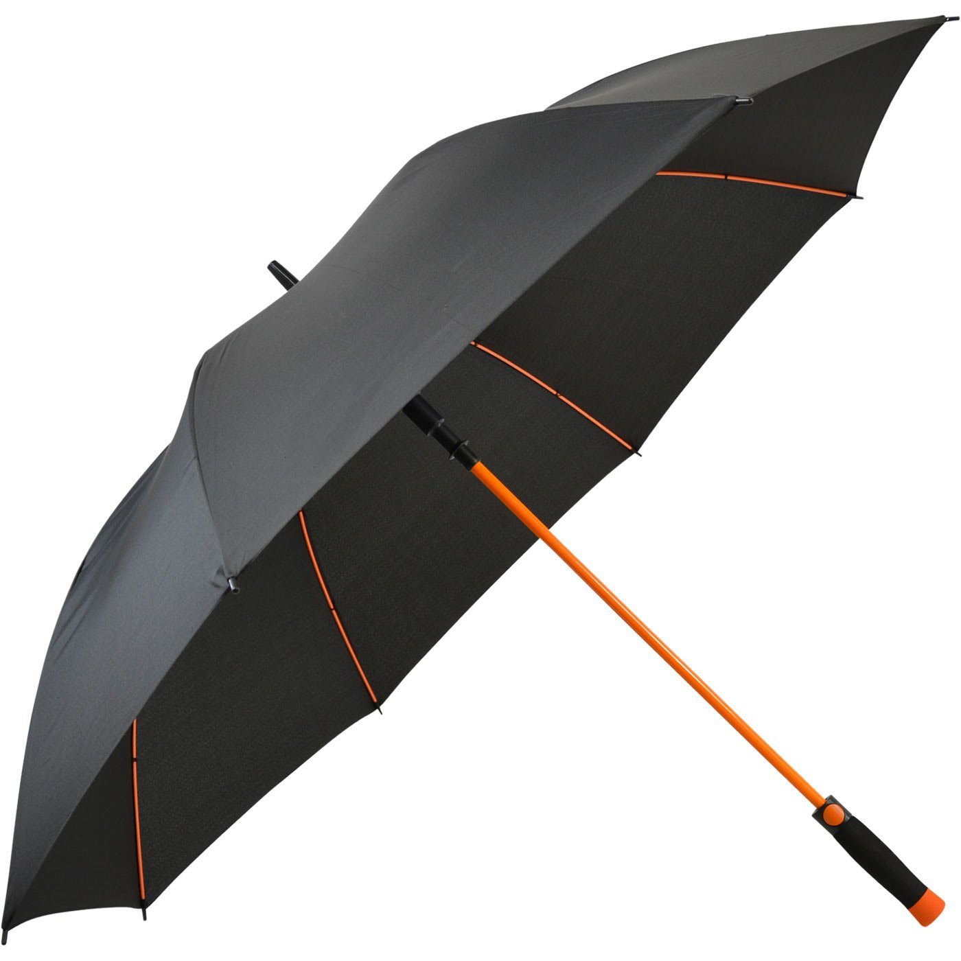 iX-brella Stockregenschirm XXL Fiberglas Automatik - mit farbigem Gestell, Schirm