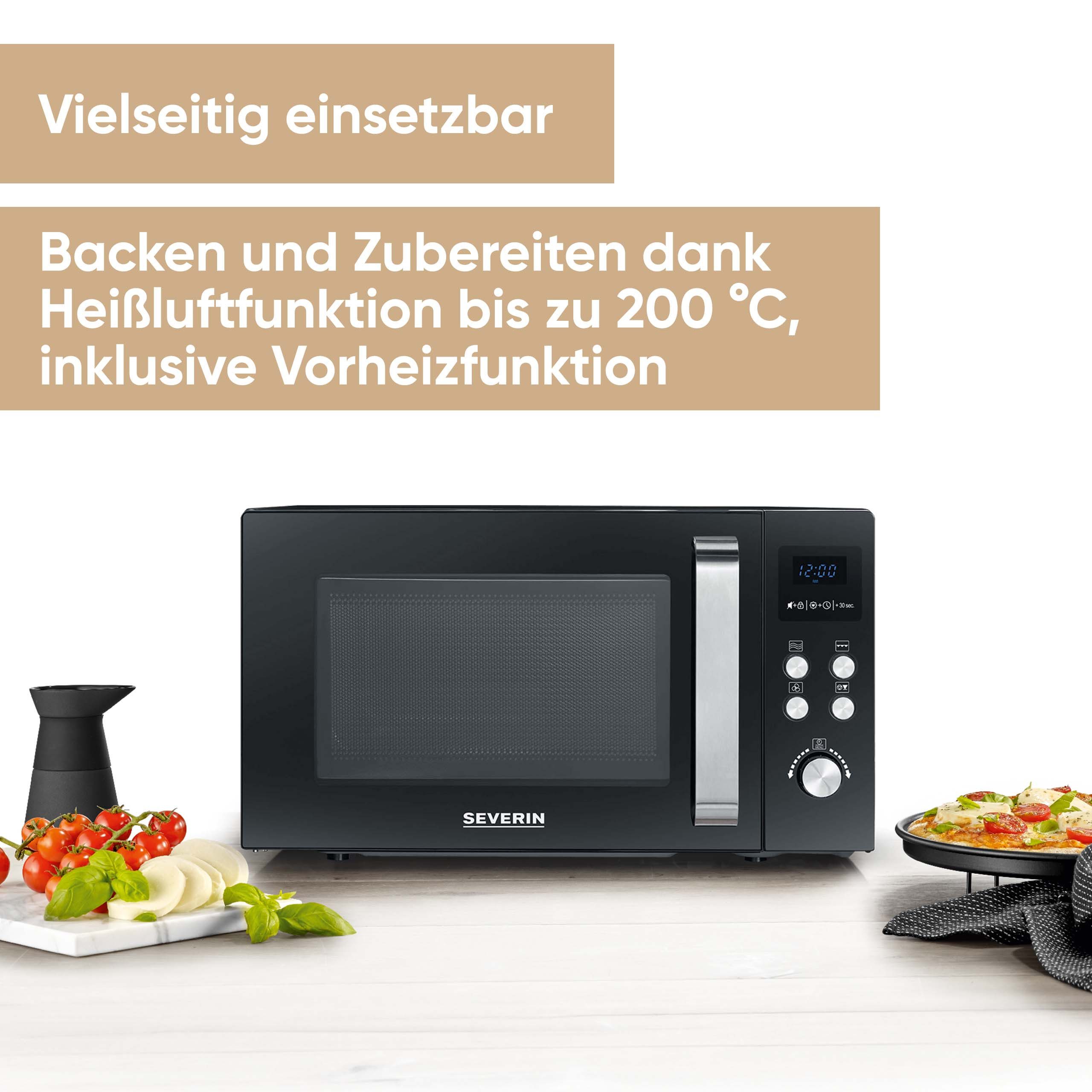 Severin Mikrowelle MW 7752, Grill und Heißluft, 25 l