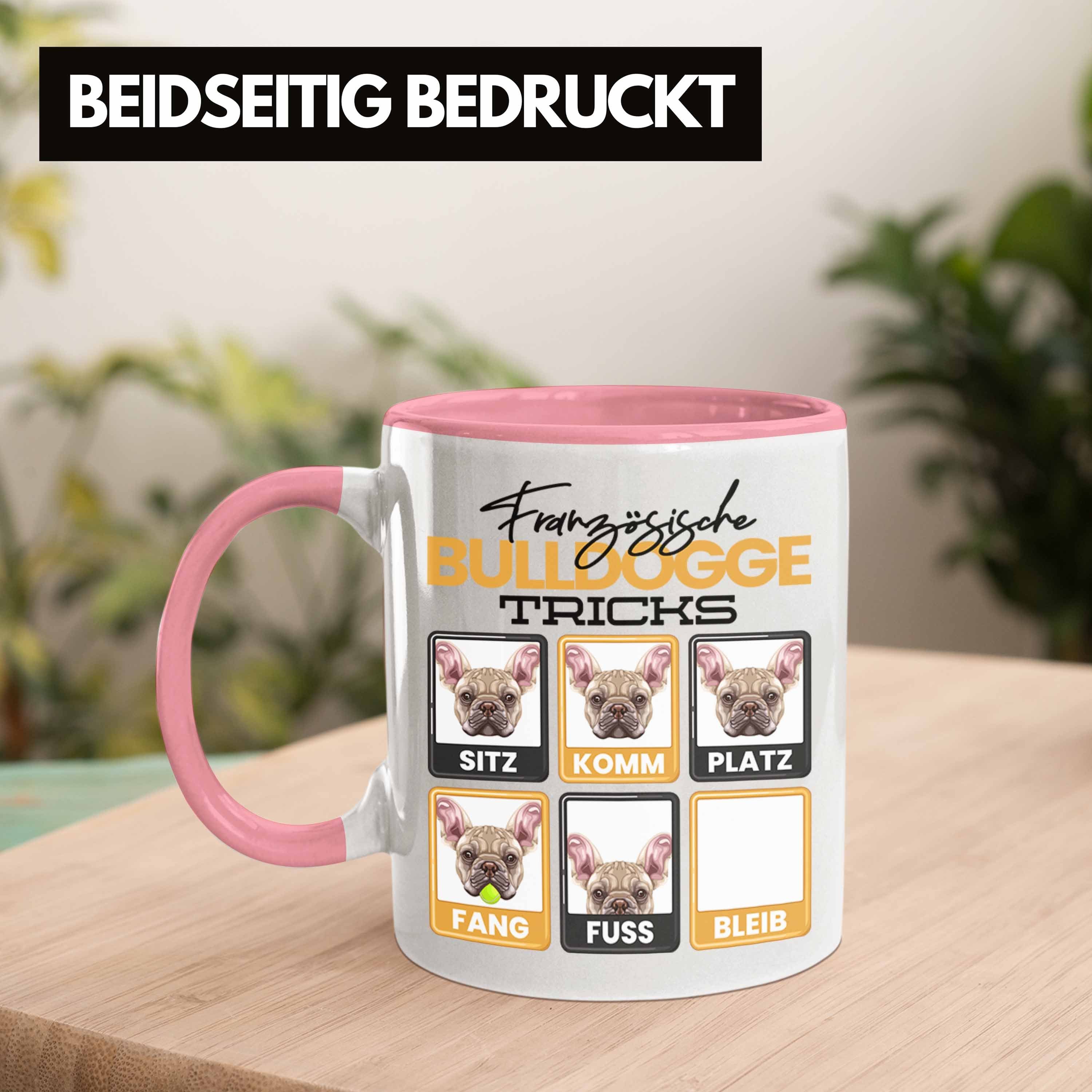 Geschenk Bulldogge Französische Tasse Trendation Geschen Besitzer Spruch Tasse Rosa Lustiger