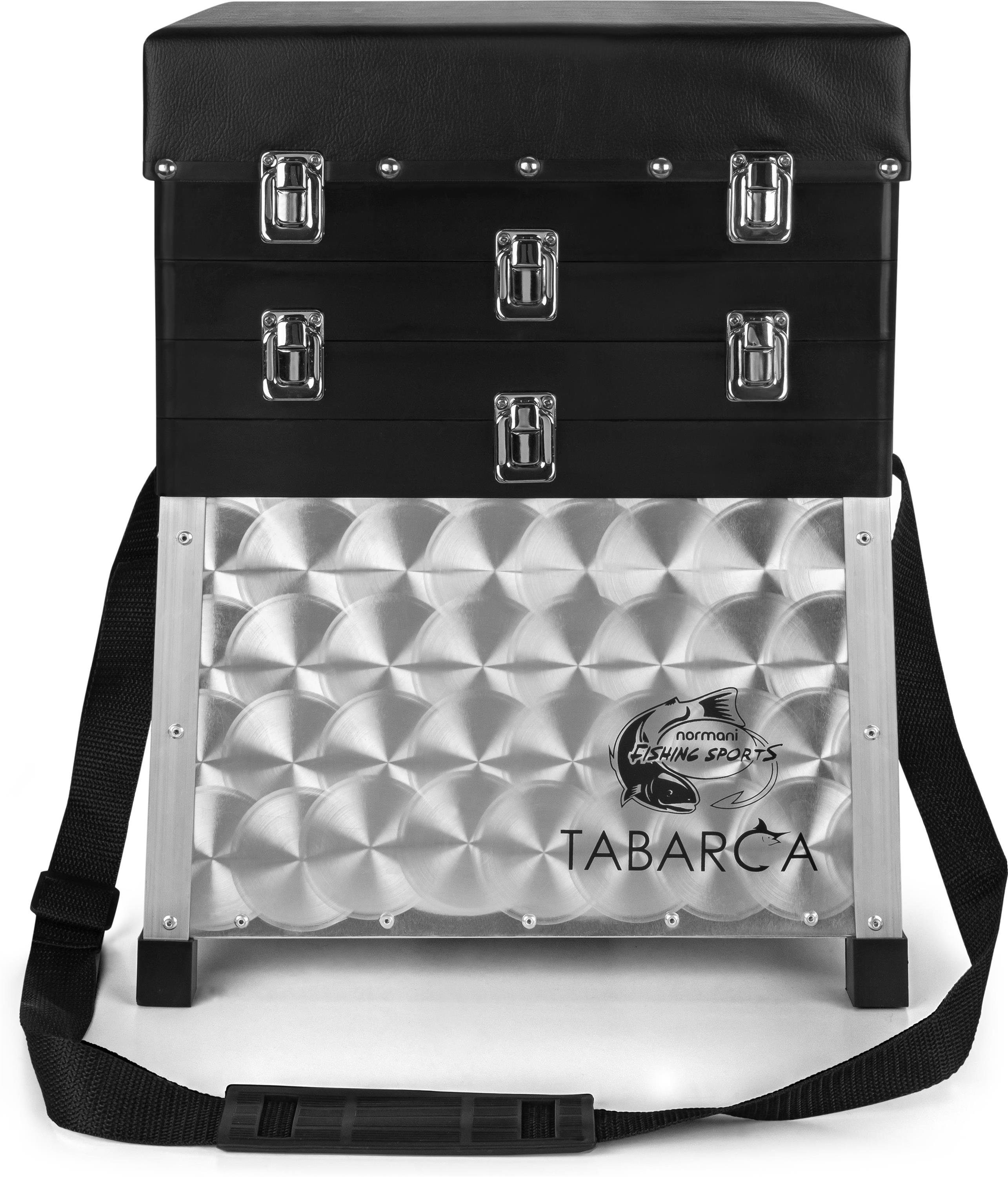 normani Angelkoffer Aluminium Angelbox Angeltasche Gerätekasten Sitzkiepe bis Sitzkiepe „Tabarca“, Kg 150