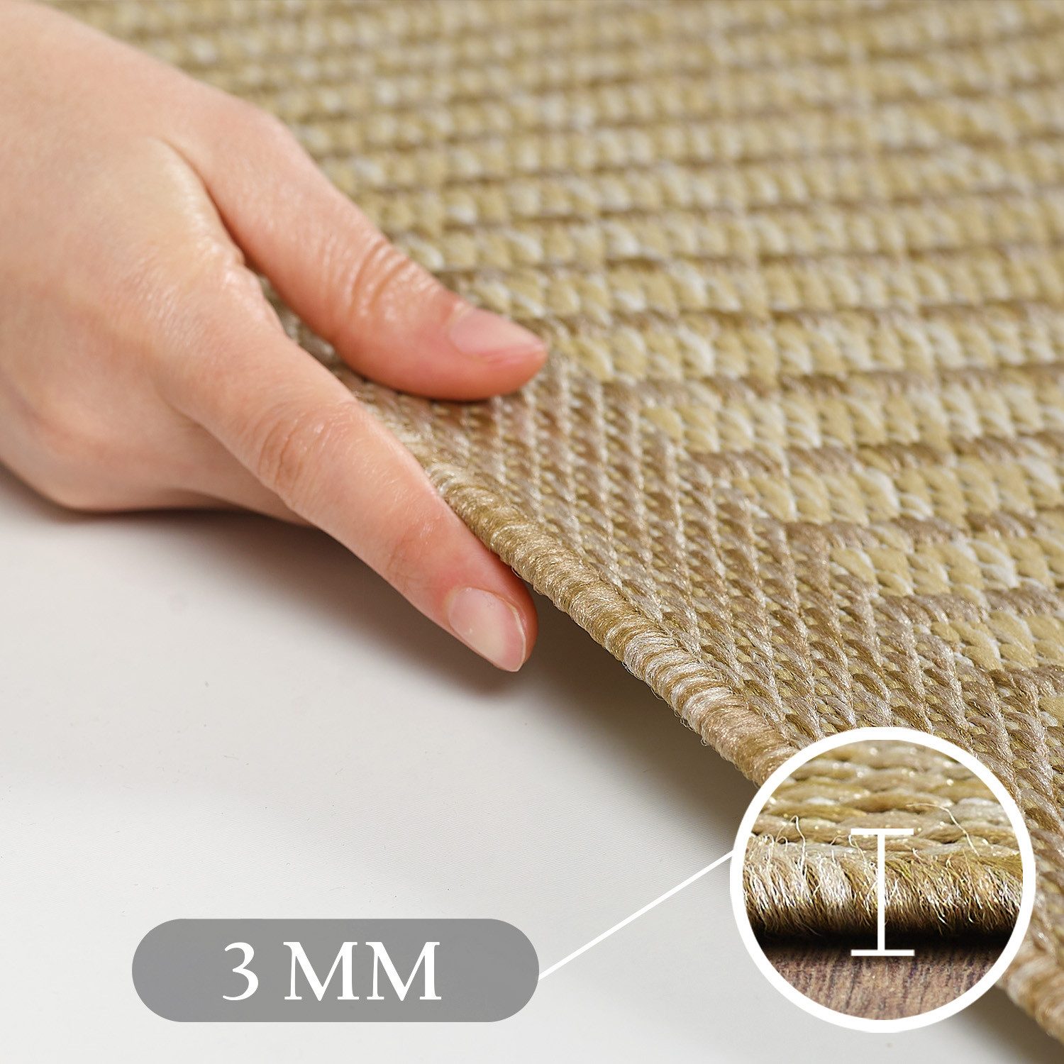 Teppium Outdoorteppich Unicolor - Einfarbig, Rechteckig, Höhe: 5 mm, Teppic günstig online kaufen