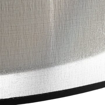 Lindby Deckenleuchten Jadora, dimmbar, Leuchtmittel nicht inklusive, Modern, Stoff, Eisen, grau, 3 flammig, E27, Textil Deckenleuchte