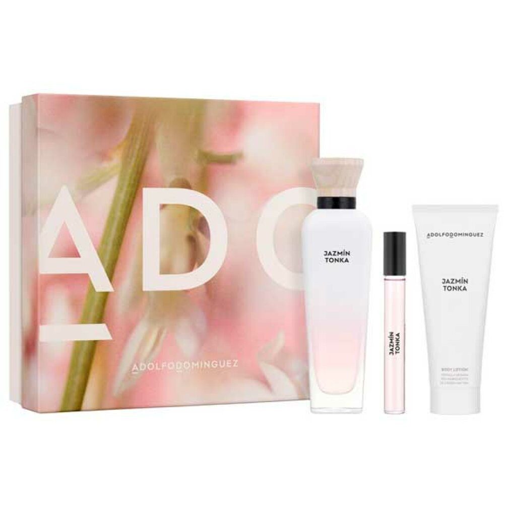Adolfo Dominguez Duft-Set Adolfo Domínguez Jasmin Tonka Eau de Parfum 120 ml + Geschenkset
