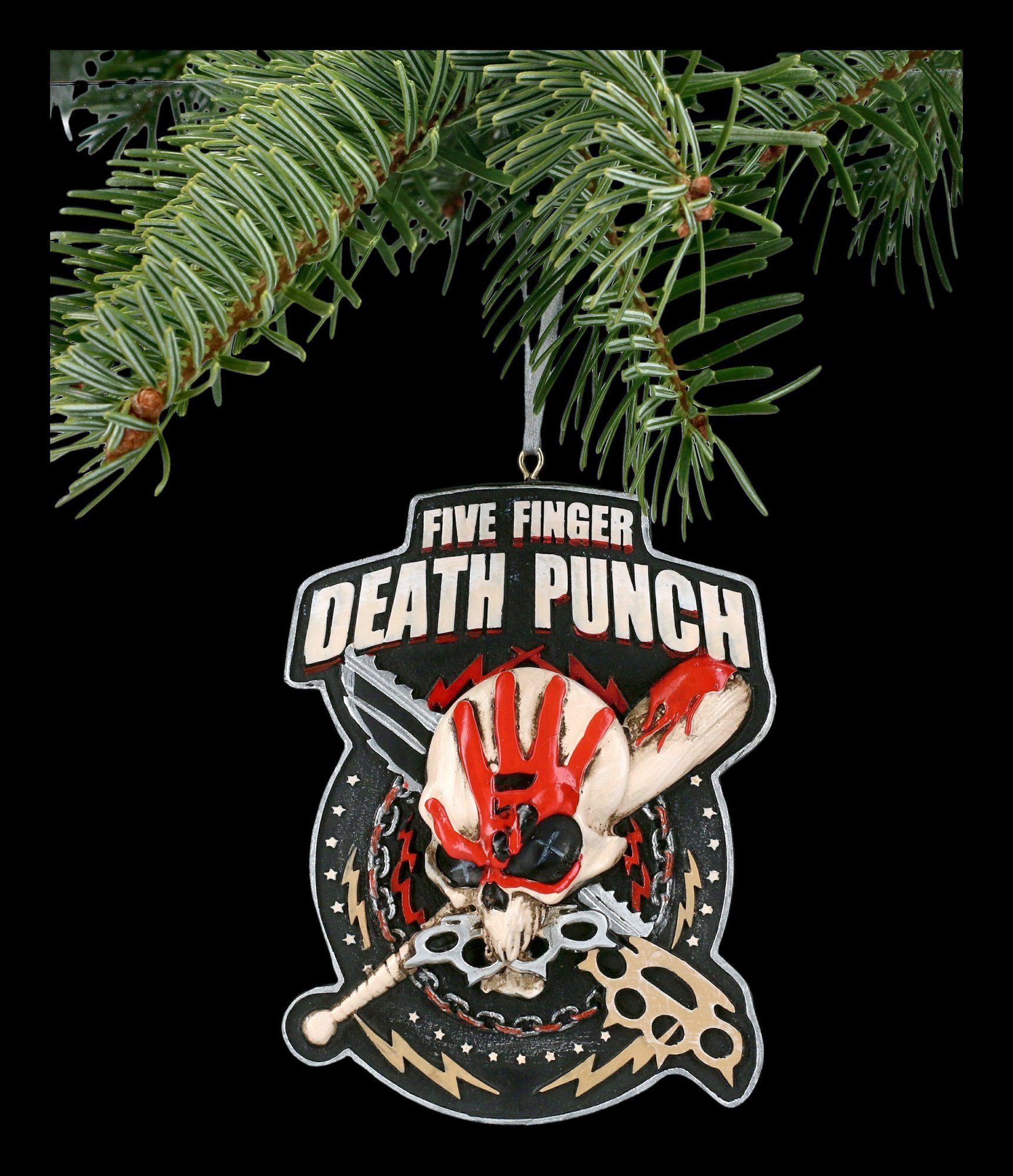 Figuren Shop GmbH Christbaumschmuck Christbaumschmuck - Five Finger Death Punch - Offizielles Merchandise Weihnachten (1-tlg)