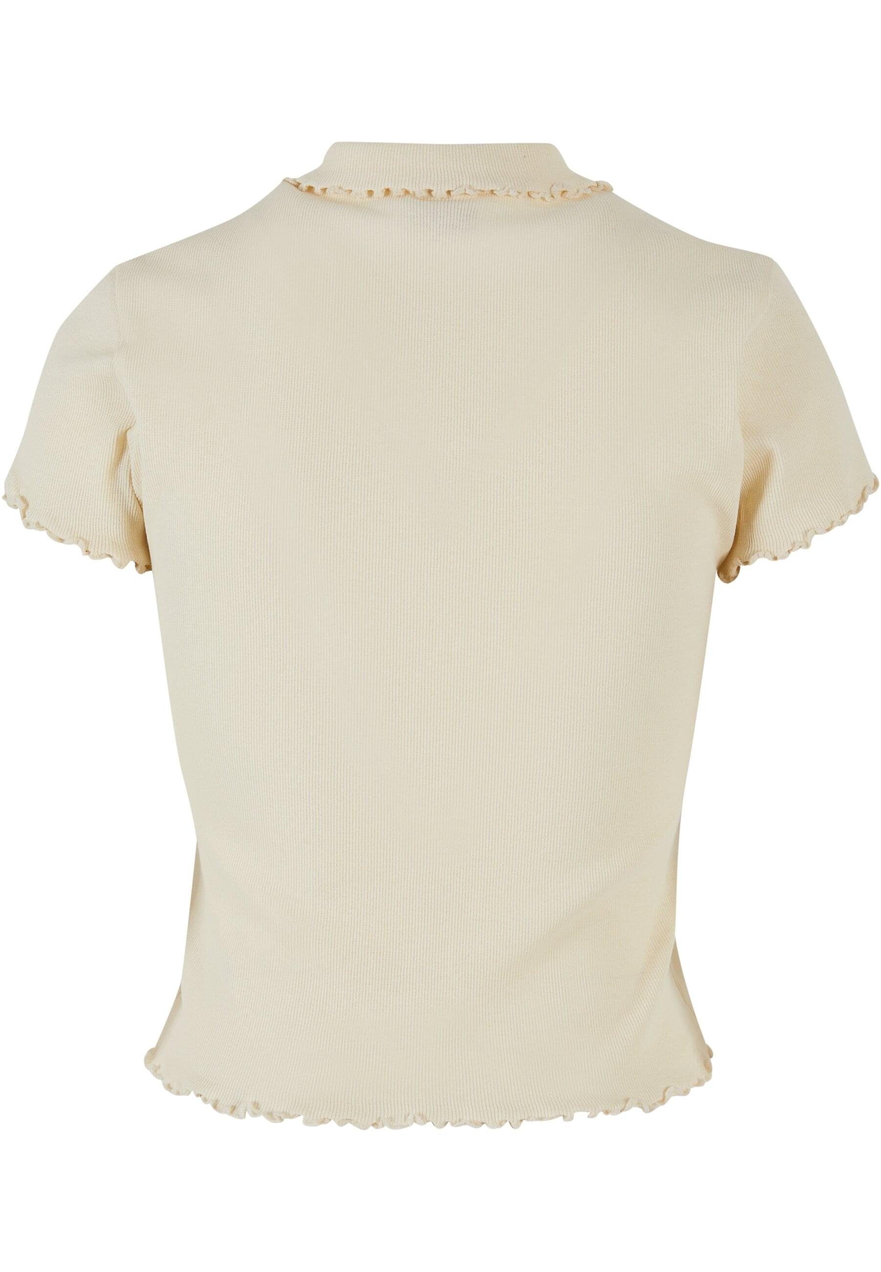 URBAN (1-tlg) Damen Rib Strandshirt Ladies CLASSICS Tee Polo whitesand