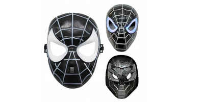 Festivalartikel Verkleidungsmaske Spider-Man Venom LED-Maske für Bälle & Halloween – Robust & Leicht, (1-tlg)