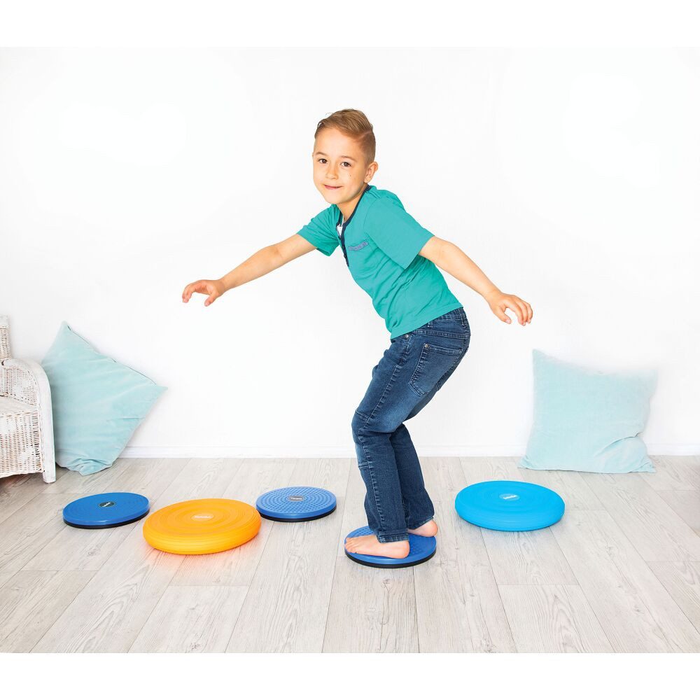 beleduc Balancetrainer Balancierspiel-Set Spin & Balance, Für Kindergarten, Grundschule und Verein