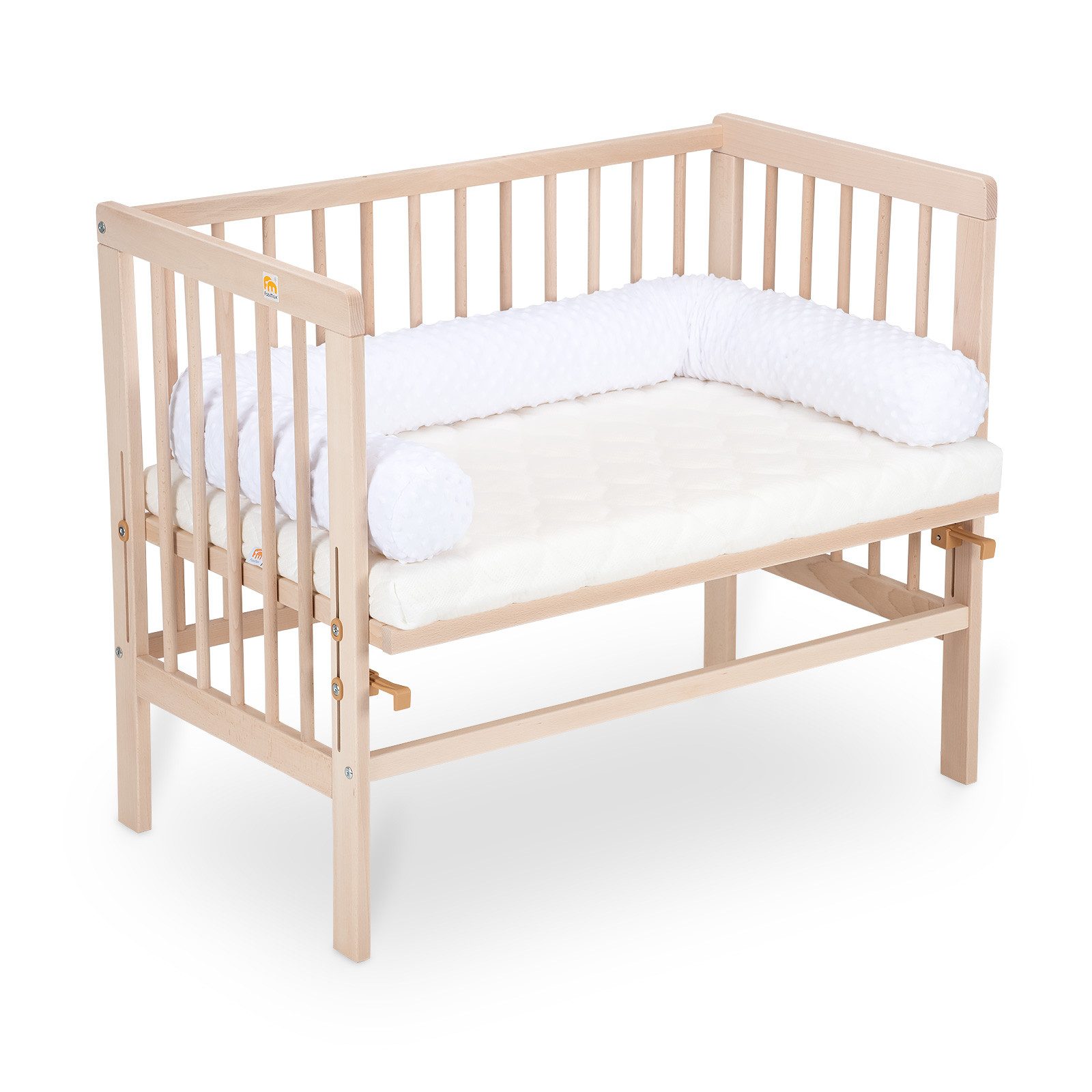 FabiMax Beistellbett Babybett Basic Natur, 90 günstig online kaufen
