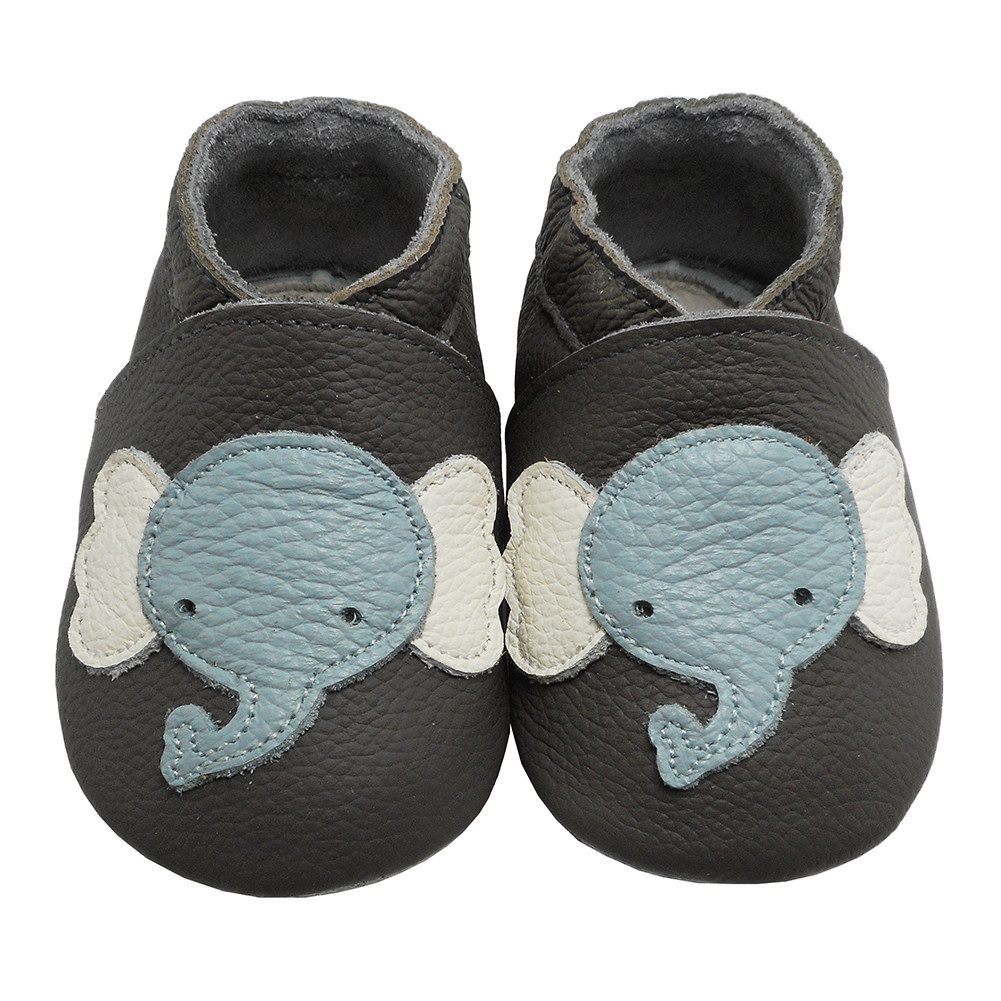 Yihakids Baby Пинетки  Ходунки Домашняя обувь Lederschuhe Elefant Krabbelschuh (Sowohl drinnen als auch draußen erhältlich) Rutschfest atmungsaktiv