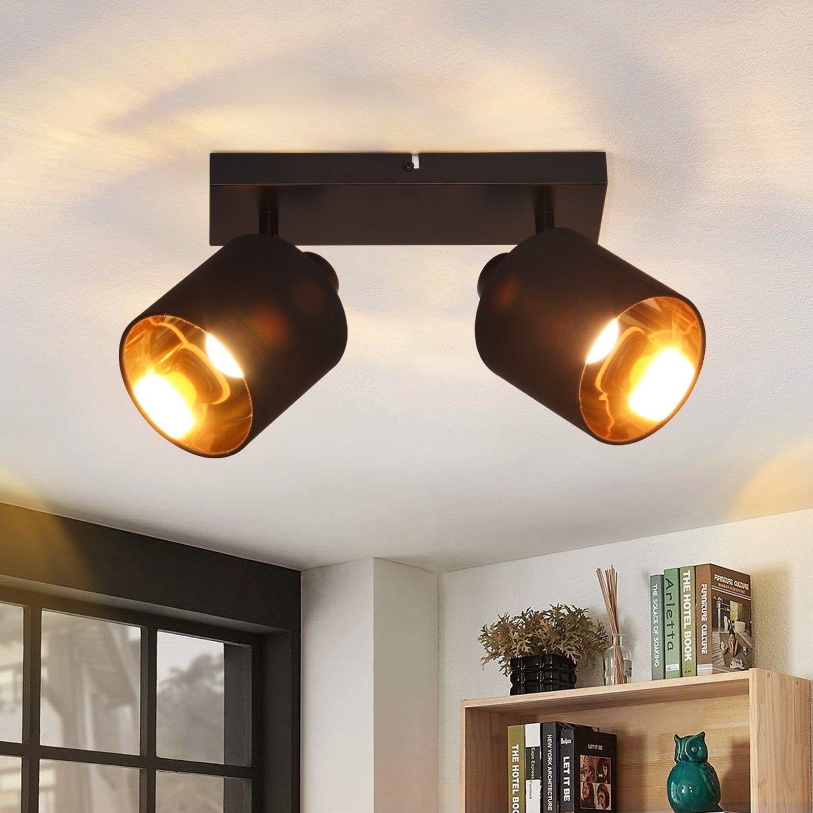 ZMH Deckenstrahler Deckenleuchte Vintage Schwenkbar 350° günstig online kaufen