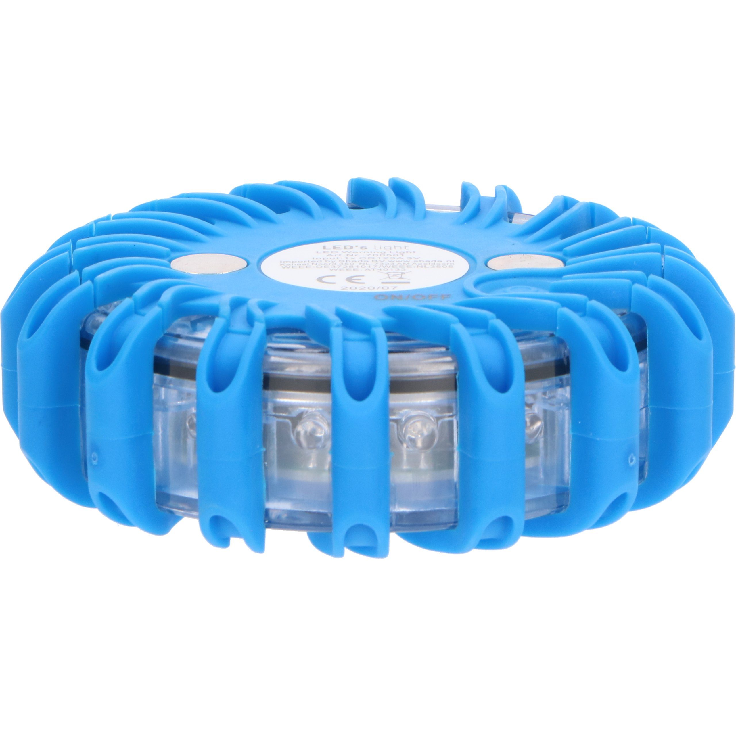 LED's light Rundumleuchte 0700501 IP67 Lithiumbatterie LED, 2W LED-Sicherheitsleuchte, blau