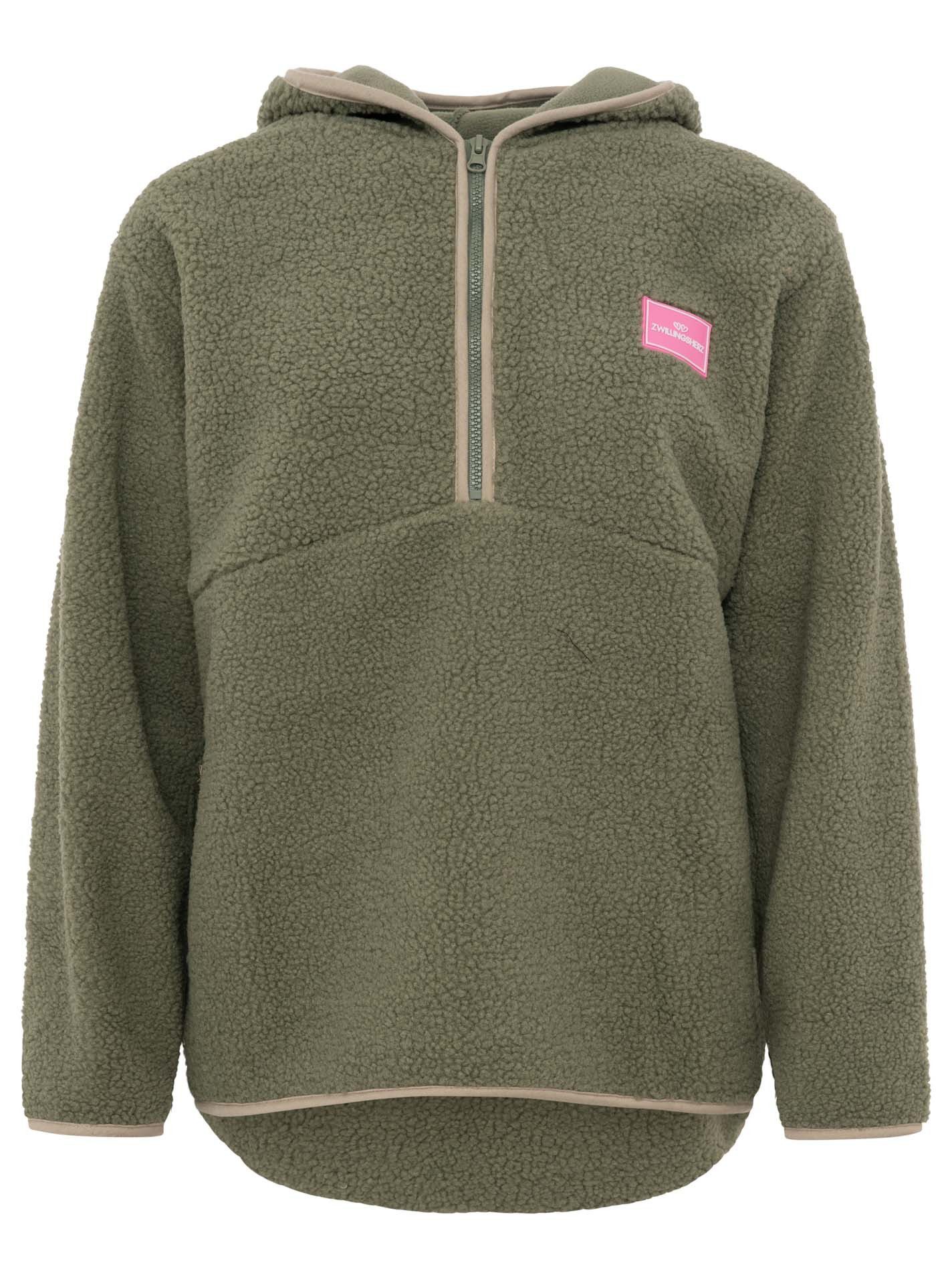 Zwillingsherz Hoodie Teddyhoodie mit Zipper günstig online kaufen