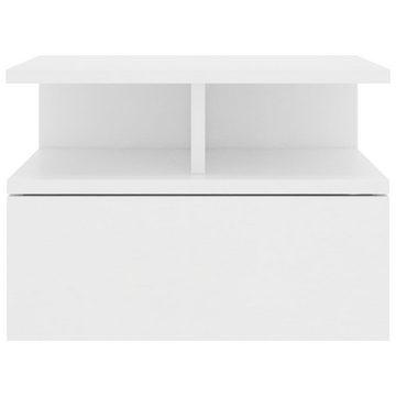 furnicato Nachttisch Hängender Weiß 40x31x27 cm Holzwerkstoff