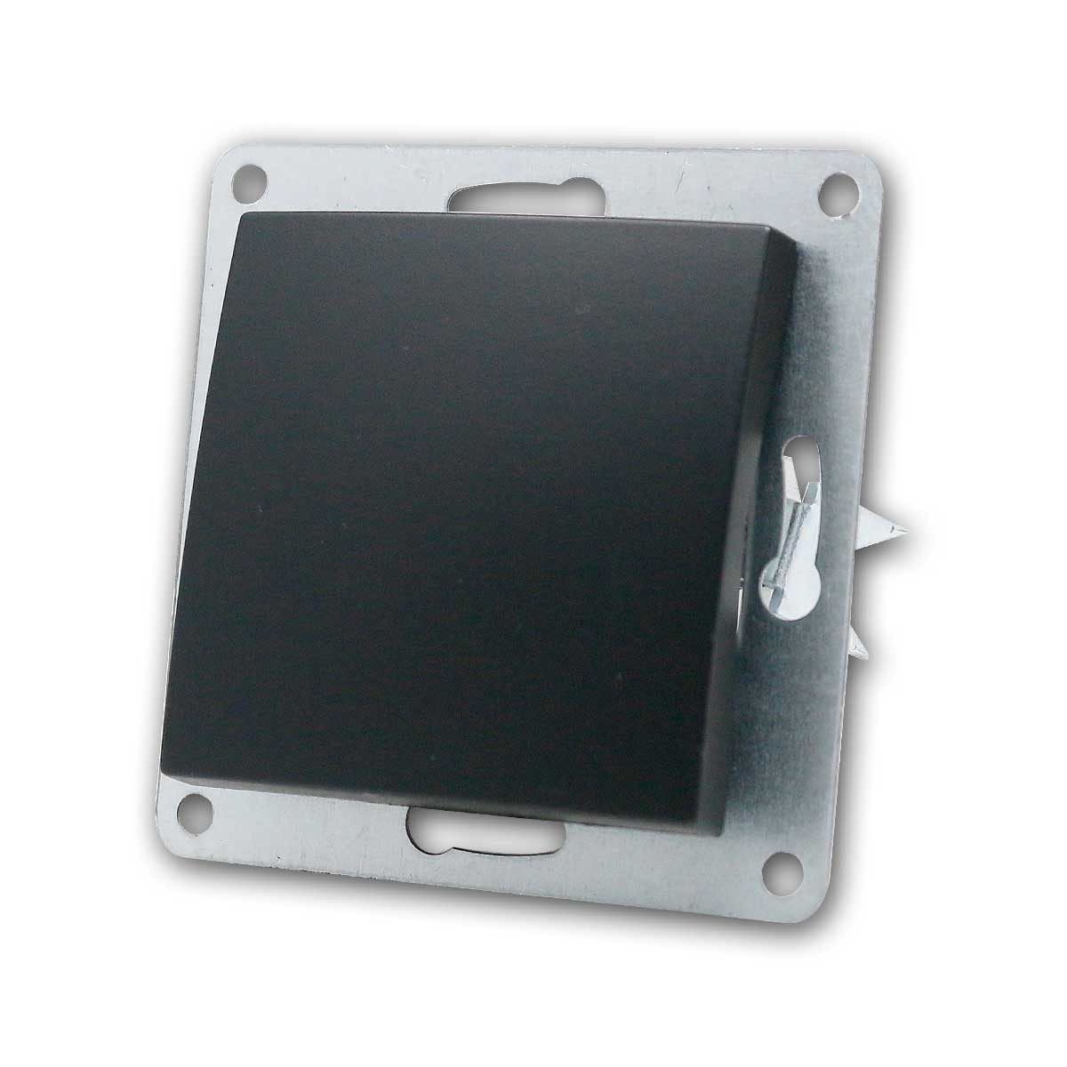 McPower FLAIR Wechselschalter schwa,250V~/10A,o Rahm,Klemm Unterputzschalter