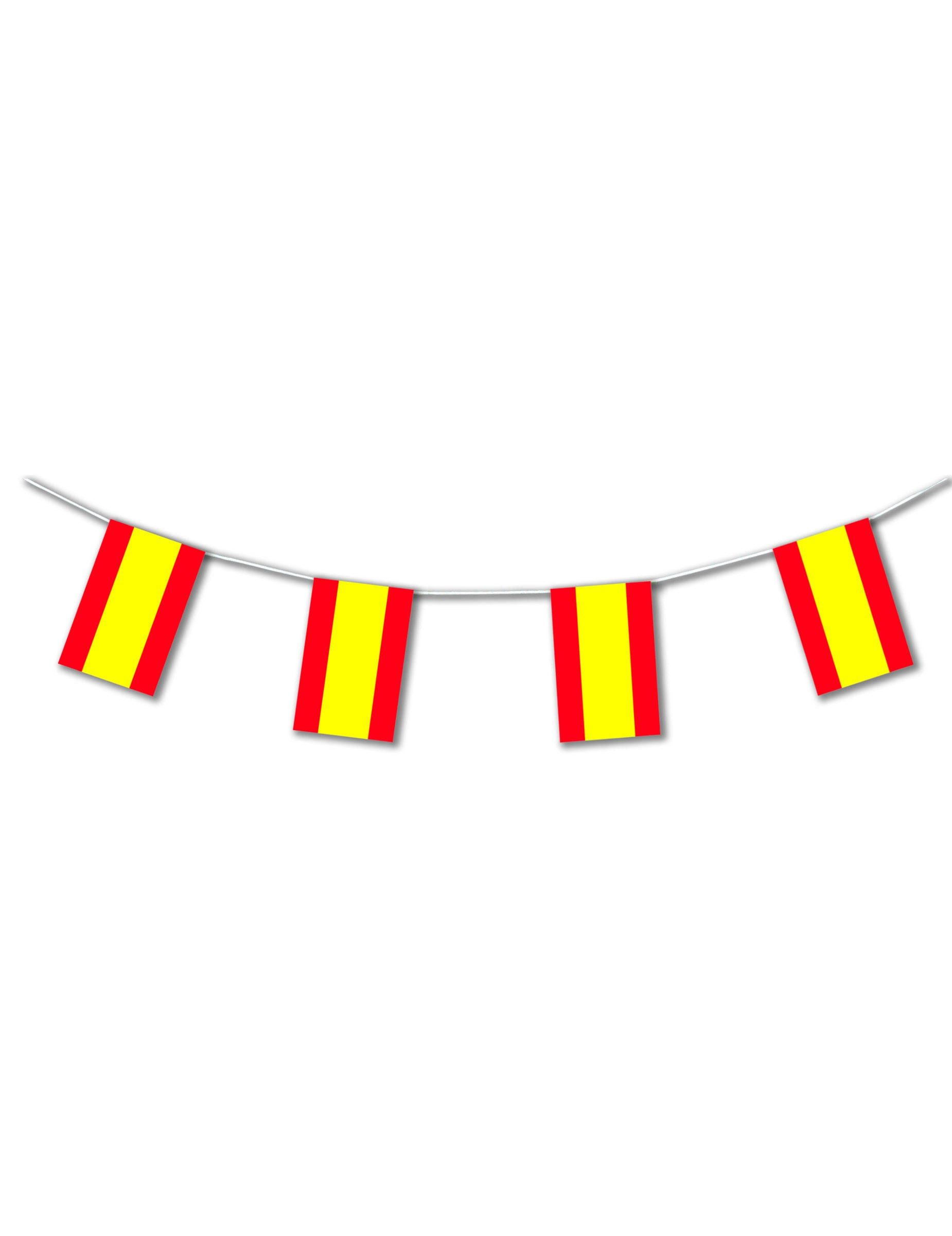 Kostüm Spanien-Girlande Spanien-Fanartikel gelb-rot 5m