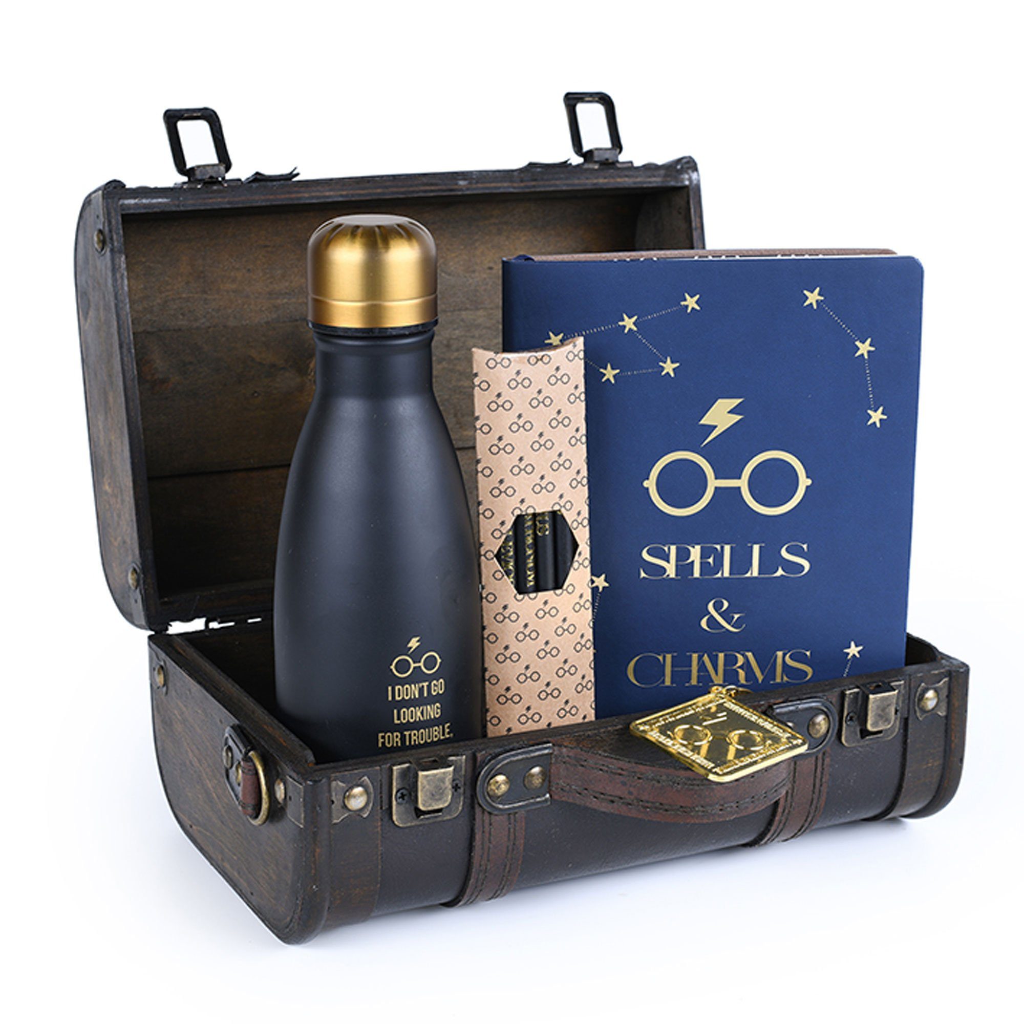 empireposter Geschenkbox Harry Potter - Geschenkkoffer mit Notizbuch, Flasche und Stifte