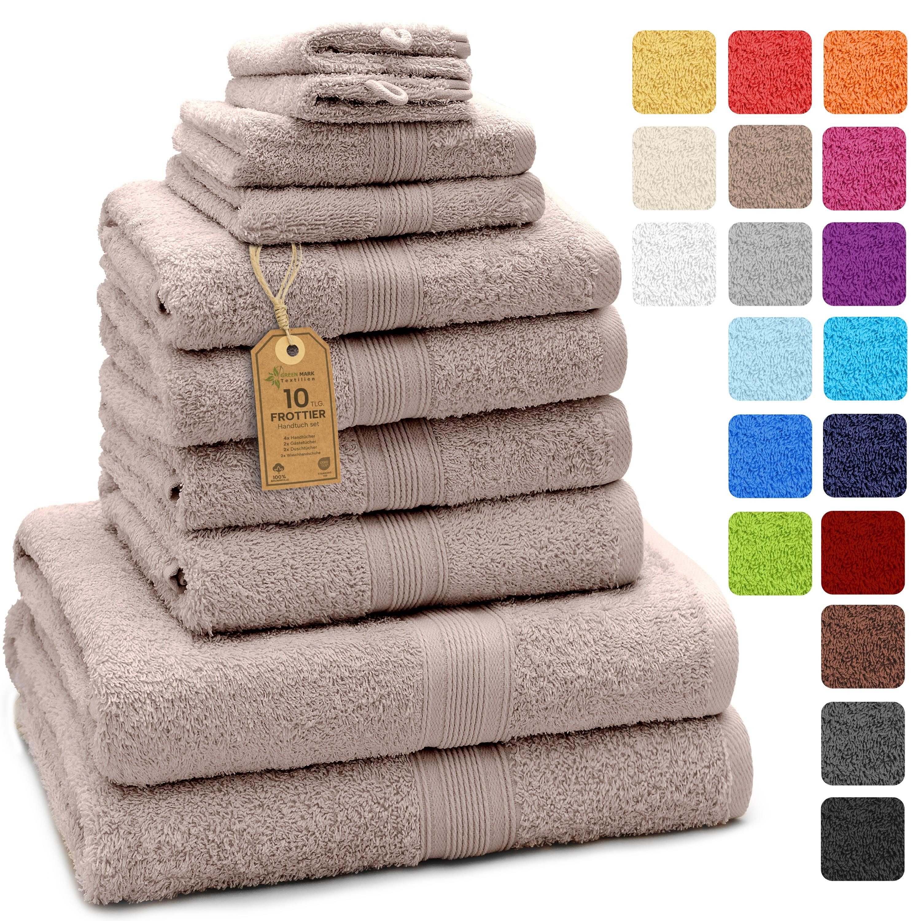 NatureMark Handtuch Set Handtuch-Set 10tlg. 500gsm, 100% Baumwolle (10-St), günstig online kaufen