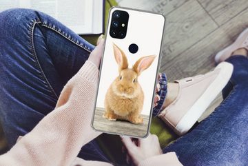 MuchoWow Handyhülle Kaninchen - Babykaninchen - Tiere - Kinder - Mädchen - Jungen, Phone Case, Handyhülle OnePlus Nord N10 5G, Silikon, Schutzhülle