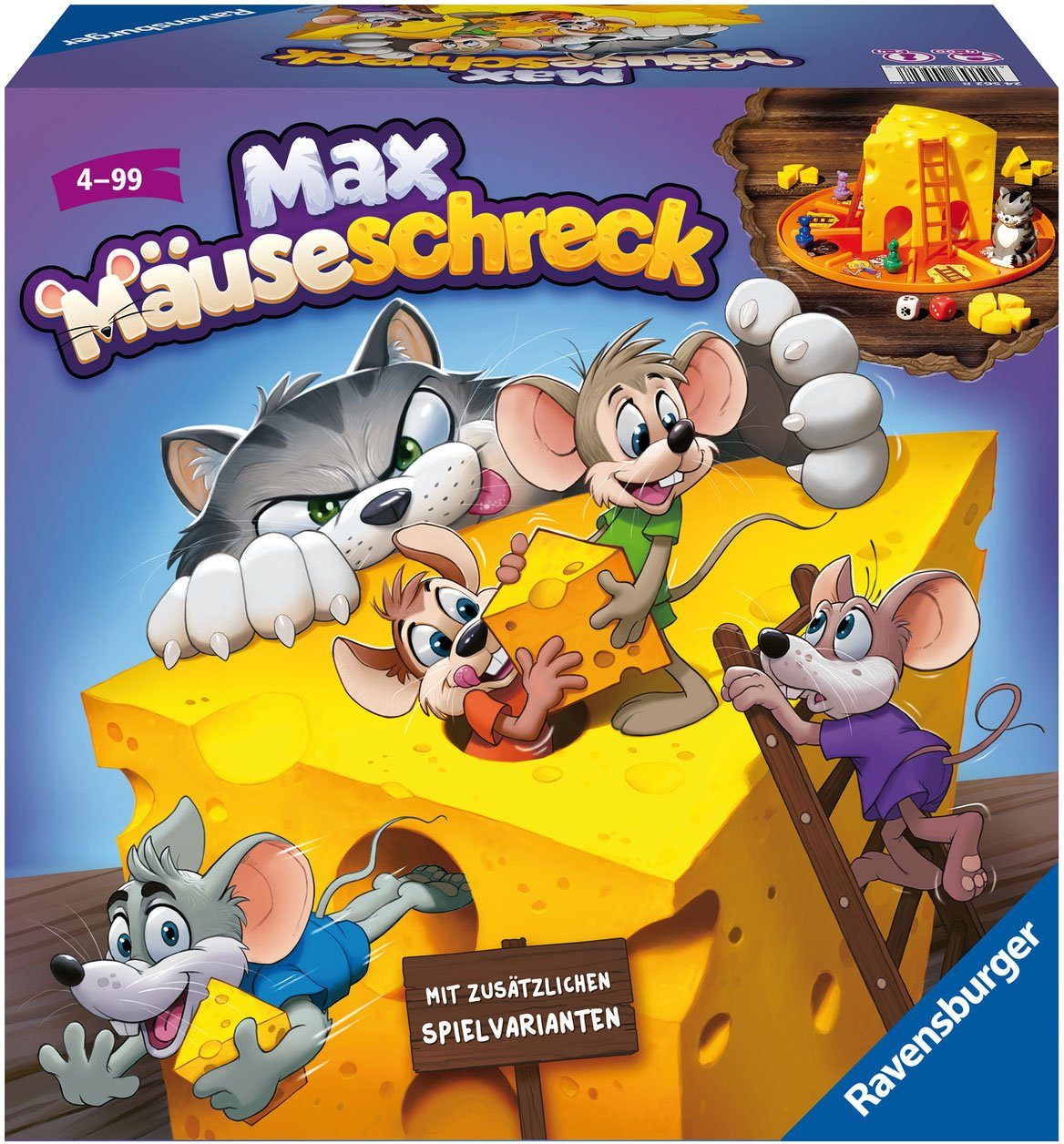 Ravensburger Spiel Max Mäuseschreck, Aktionsspiel, Made in Germany