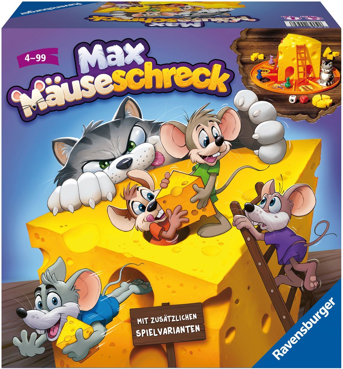 Ravensburger Spiel, Aktionsspiel Max Mäuseschreck, FSC® - schützt Wald -  weltweit; Made in Germany, Gesellschaftsspiel »Max Mäuseschreck«