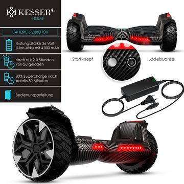 KESSER Balancetrainer, Hoverboard 8,5 Zoll 800 mit Bluetooth Lautsprecher, LED Licht