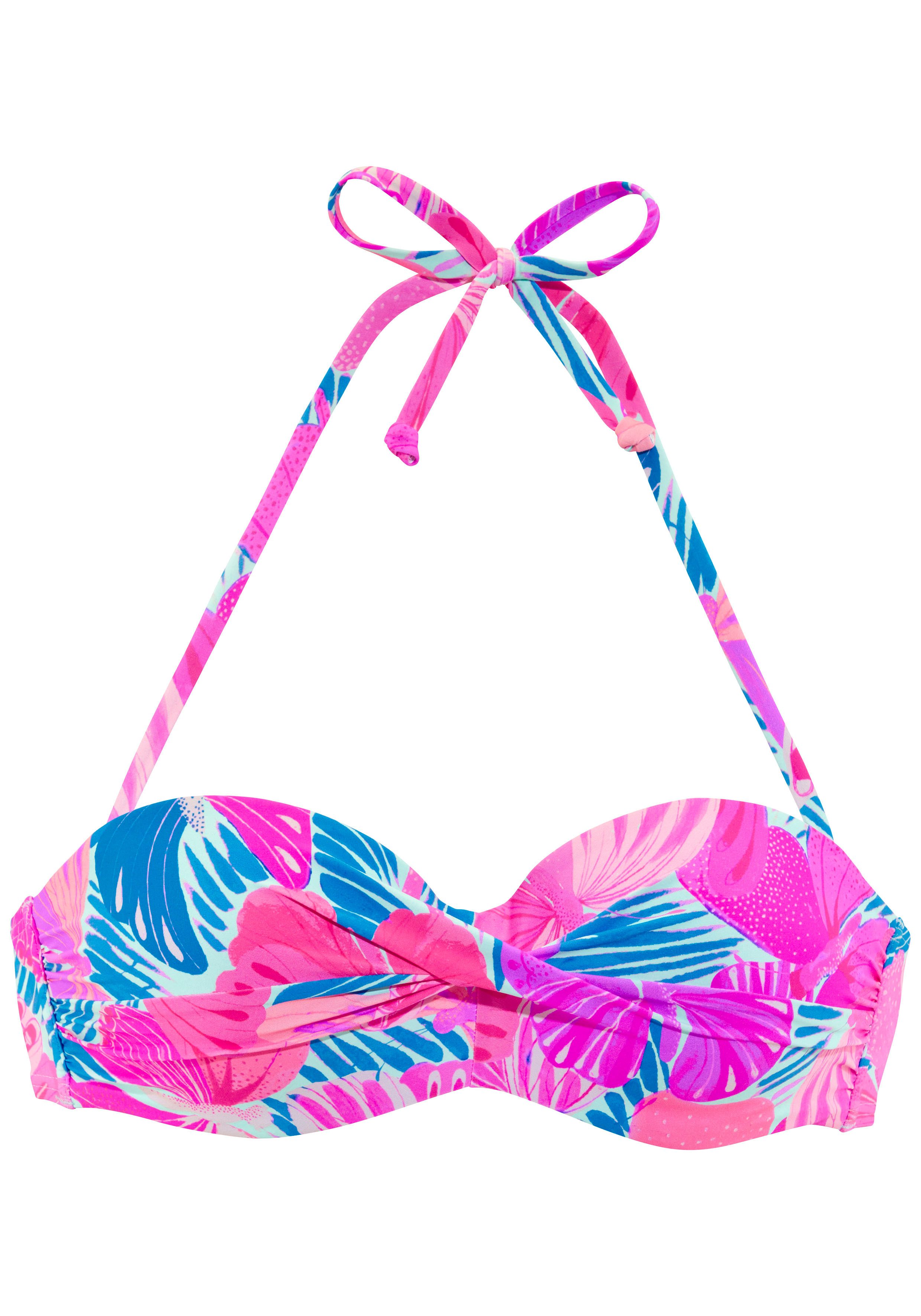 Sunseeker Bügel-Bandeau-Bikini-Top, mit Schmetterling-Design