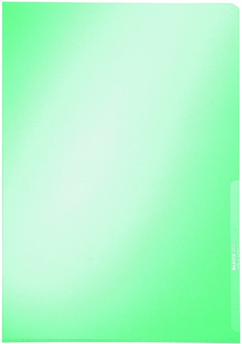 LEITZ Prospekthülle Sichthülle A4 PVC 150my grün